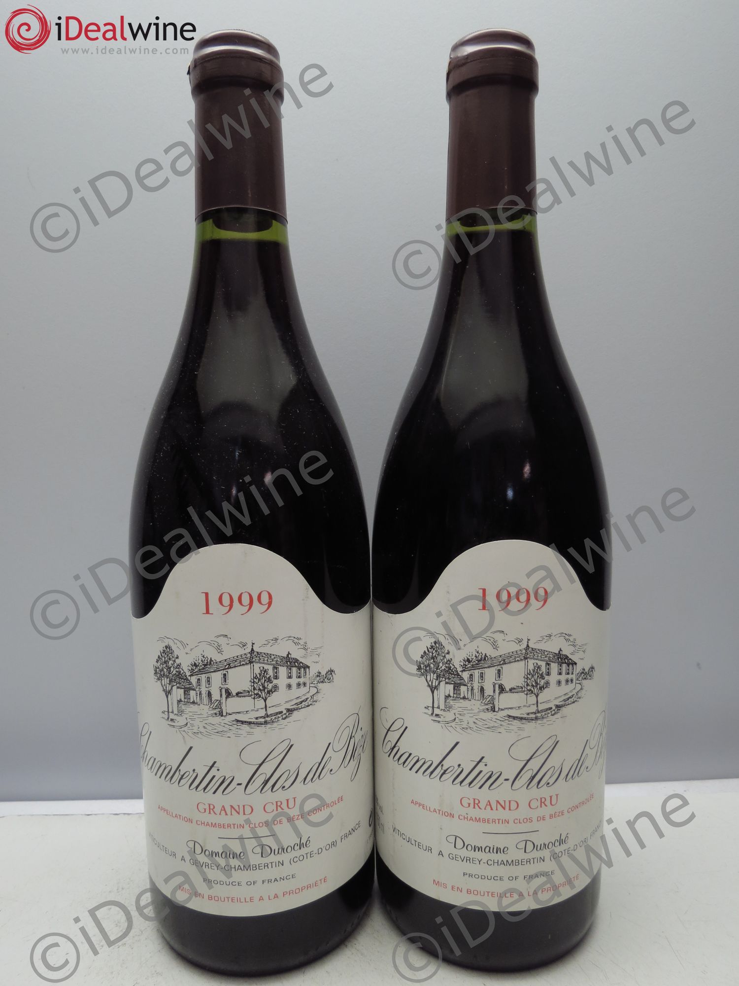 Chambertin Clos de Bèze Grand Cru Domaine Duroché 1999 - Lot de 2 bouteilles - 0
