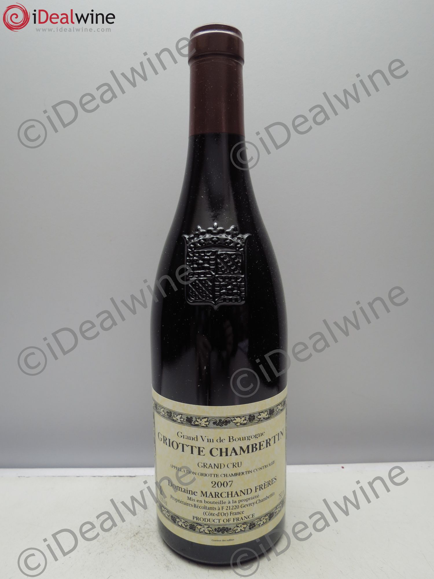 Griotte-Chambertin Grand Cru Domaine Marchand Frères (sans prix de reserve/no reserve) 2007 - Posten von 1 Flasche - 0