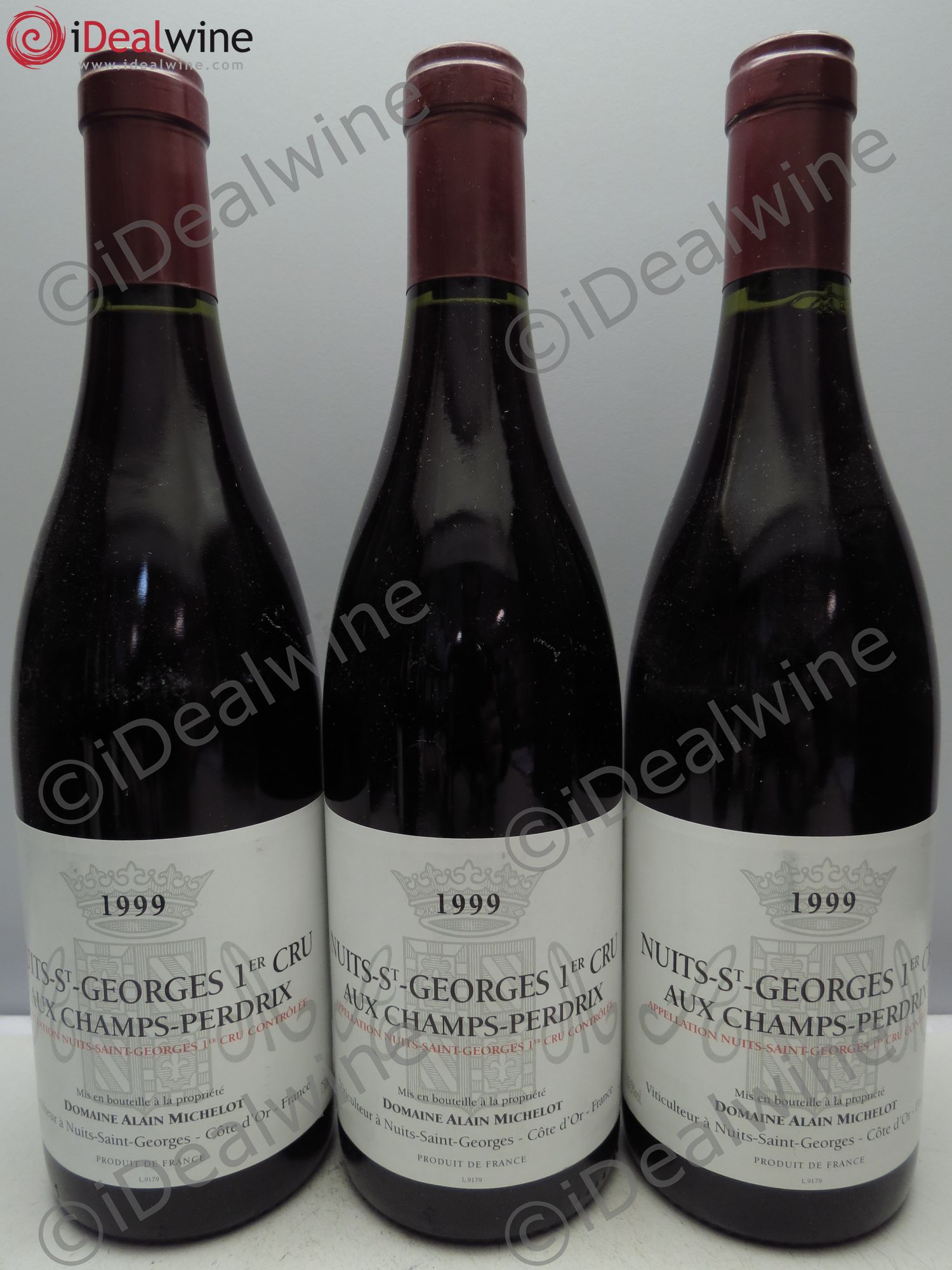 Nuits-Saint-Georges 1er Cru 1999 - Lot de 3 bouteilles - 0
