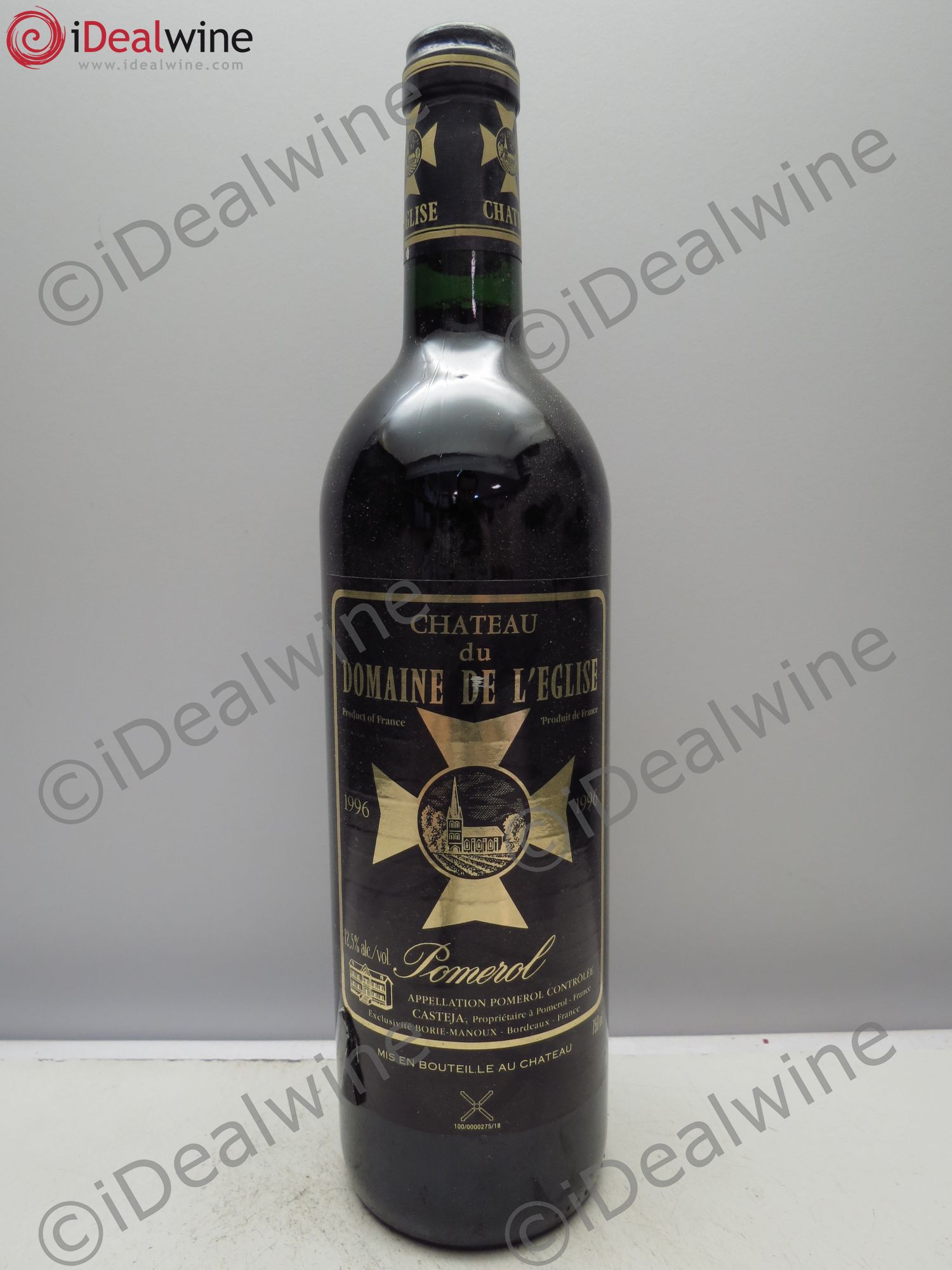Château du Domaine de l'Église 1996 - Lot de 6 bouteilles - 0