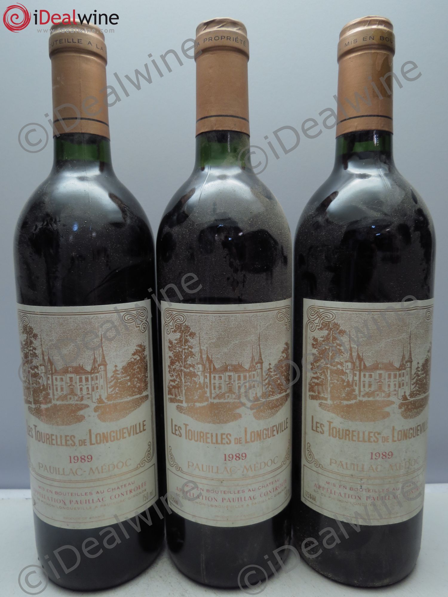 Les Tourelles de Longueville Second Vin 1989 - Lot de 3 bouteilles - 0