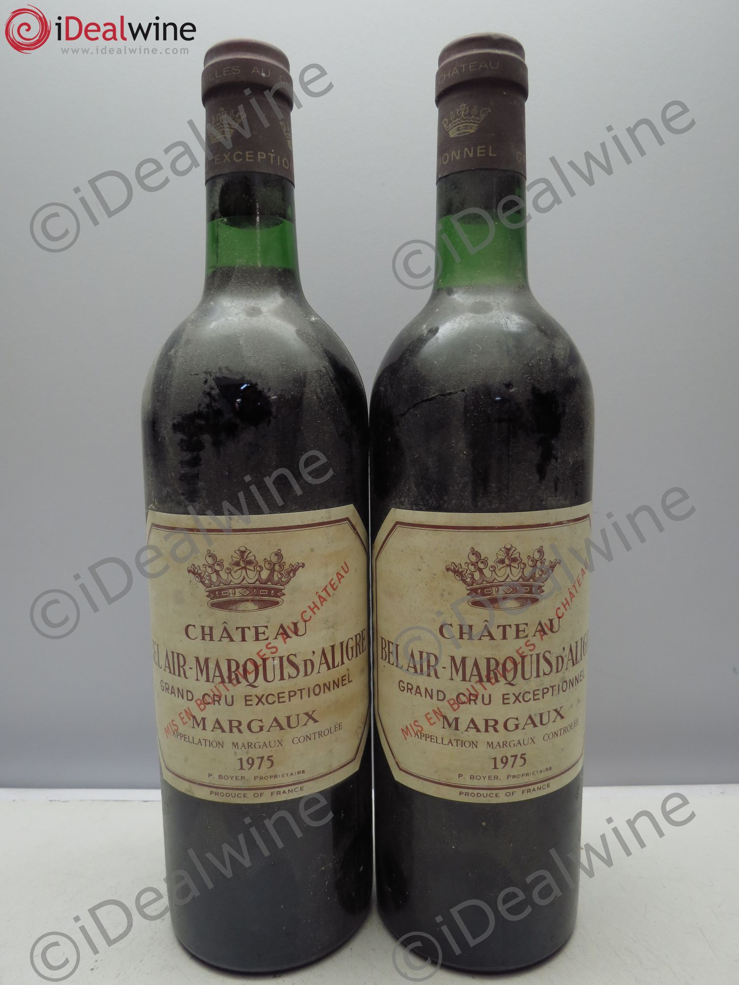 Château Bel Air Marquis d'Aligre 1975 - Lot de 2 bouteilles - 0