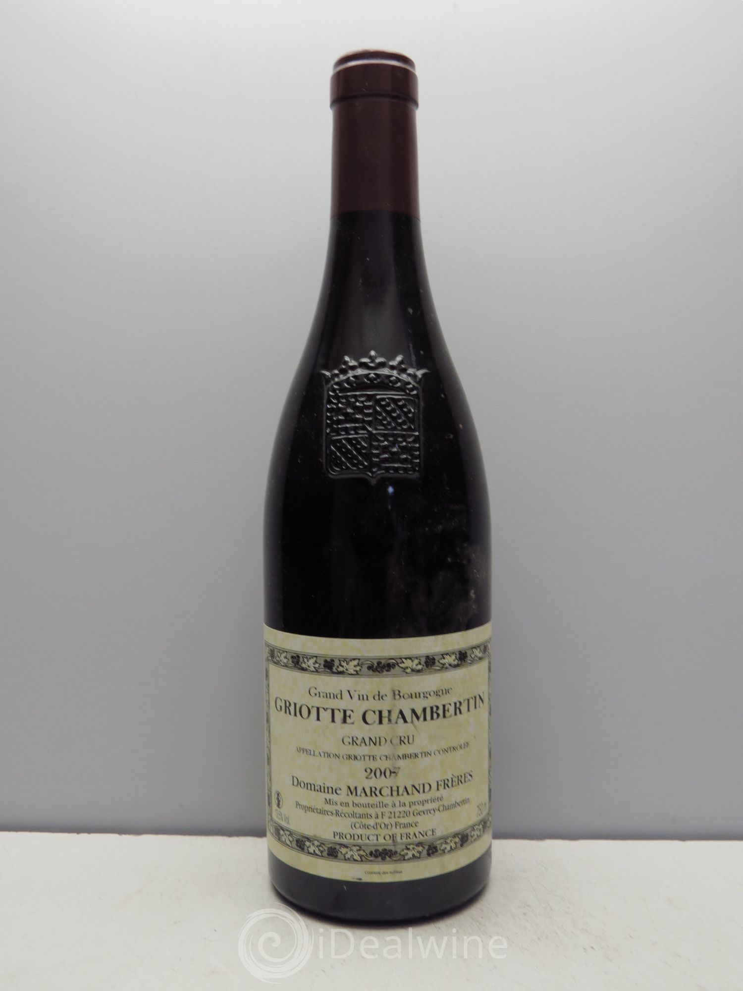 Griotte-Chambertin Grand Cru Domaine Marchand Frères (sans prix de réserve / no reserve) 2007 - Posten von 1 Flasche - 0