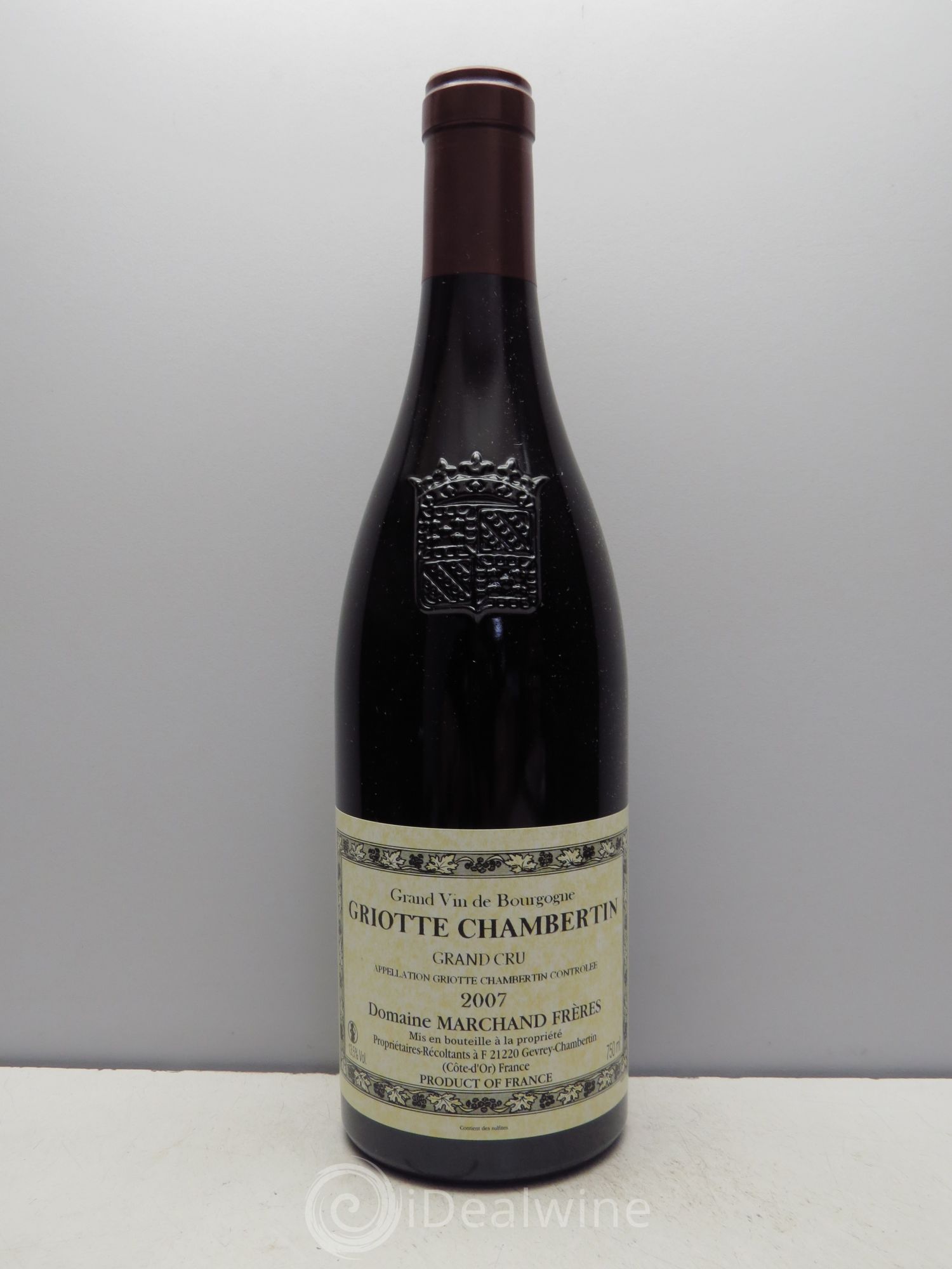 Griotte-Chambertin Grand Cru Domaine Marchand Frères (sans prix de réserve - no reserve) 2007 - Posten von 1 Flasche - 0