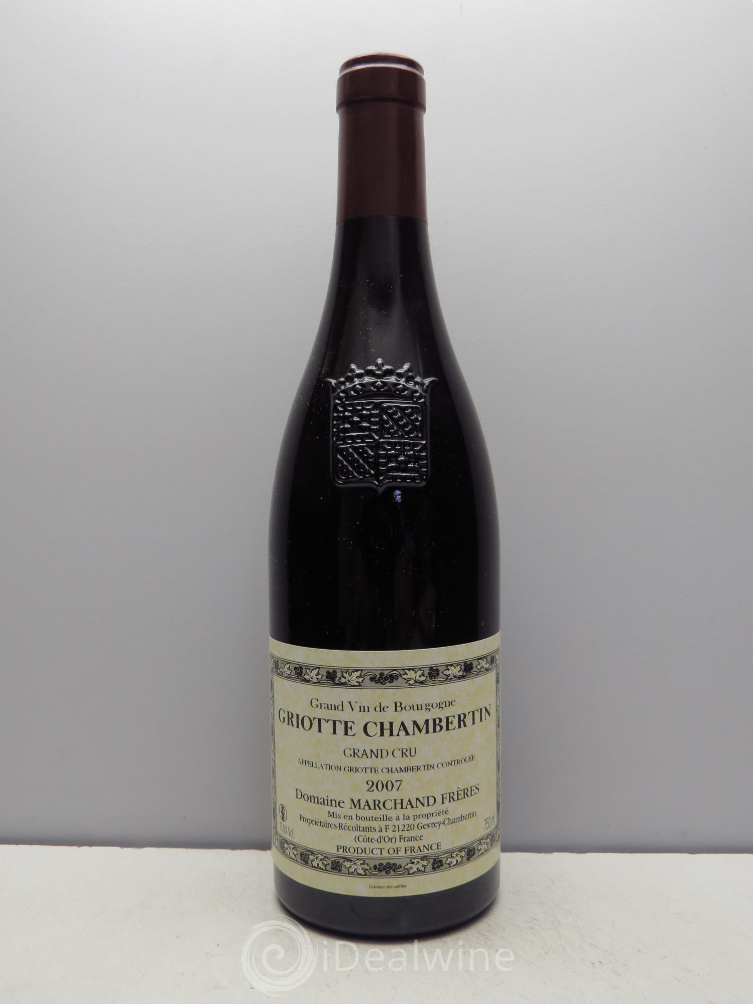 Griotte-Chambertin Grand Cru Domaine Marchand Frères (sans prix de réserve - no reserve) 2007 - Posten von 1 Flasche - 0