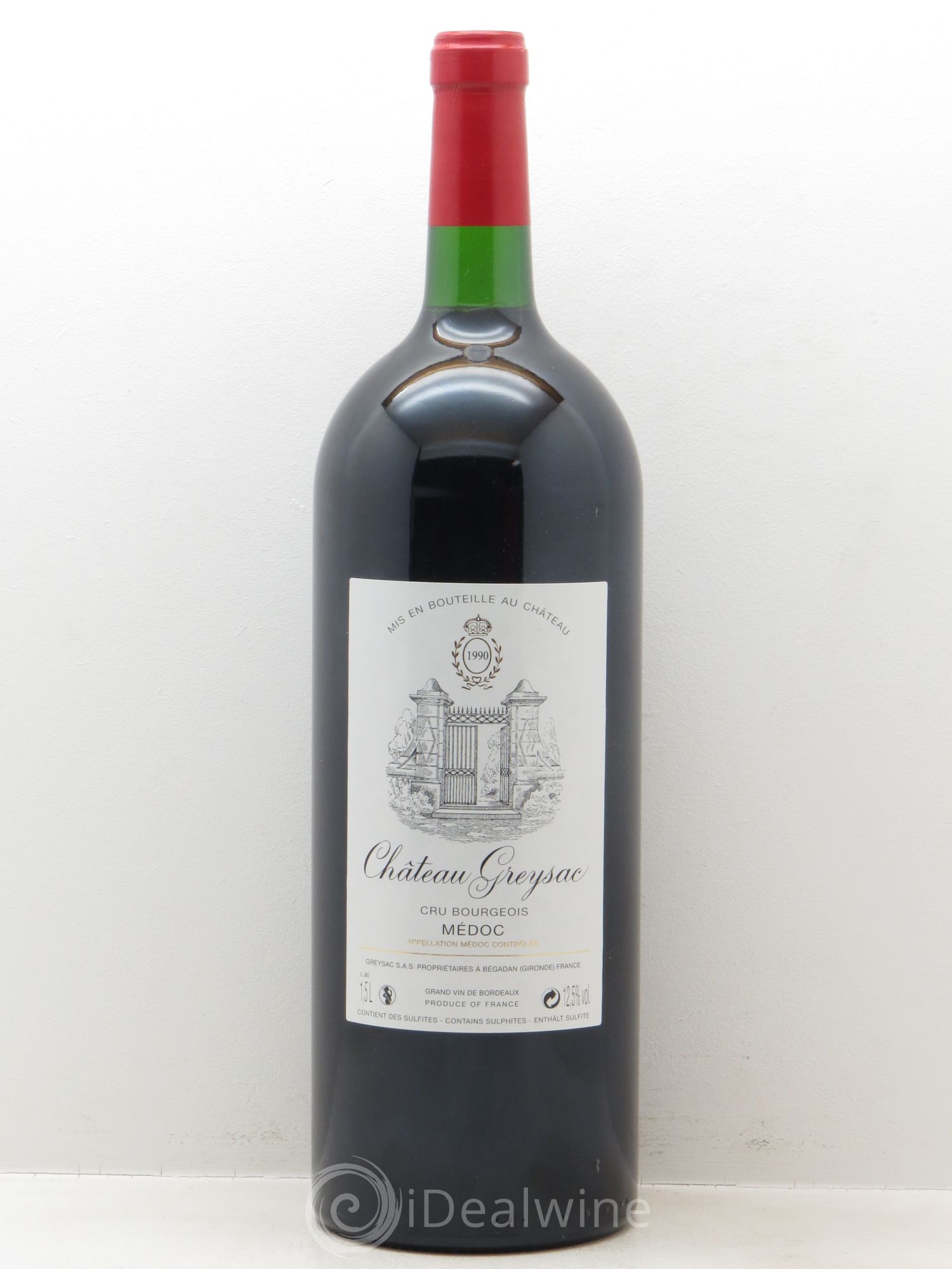 Château Greysac Cru Bourgeois 1990 - Lot de 1 magnum - 0