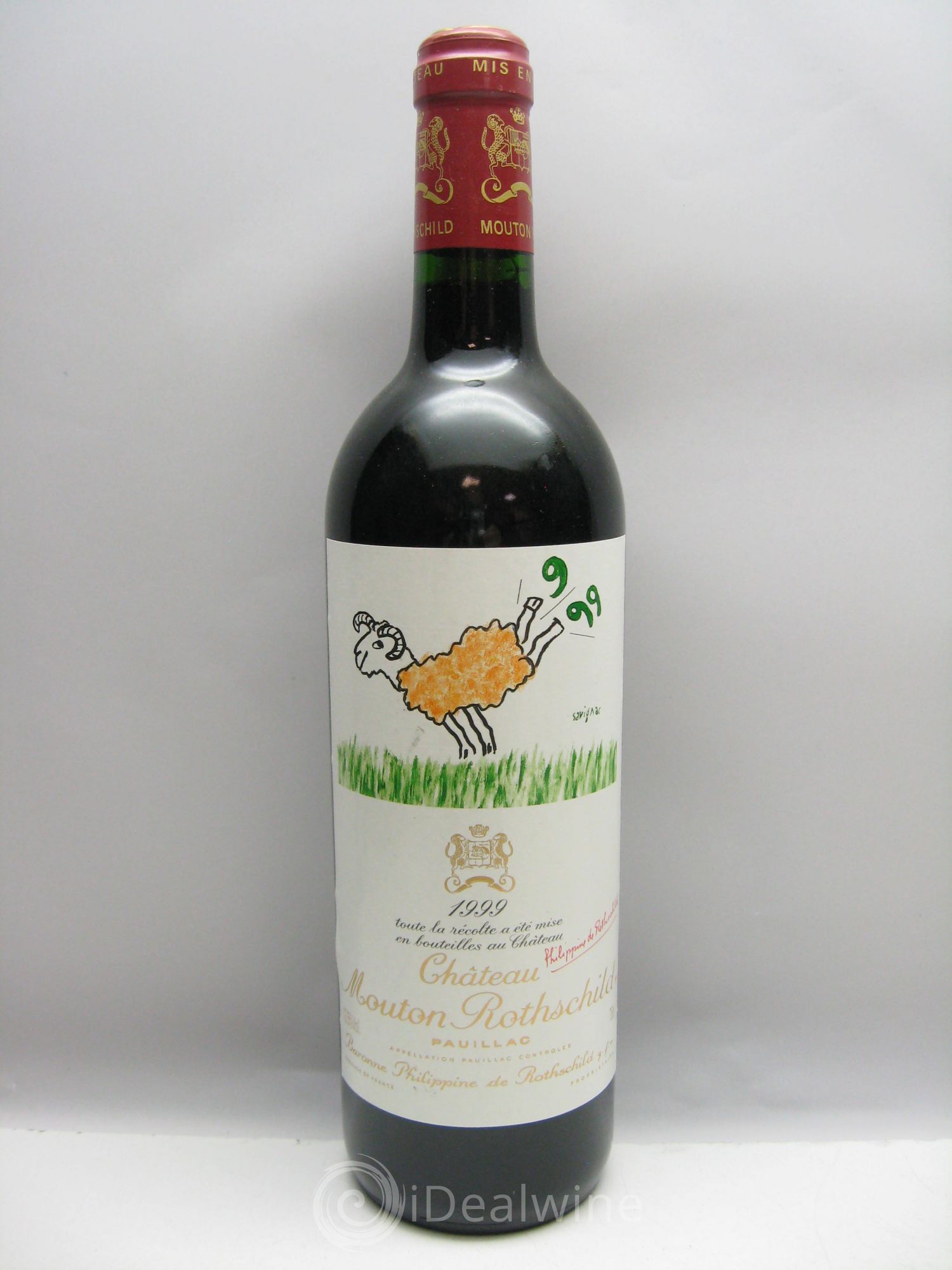 Château Mouton Rothschild 1er Grand Cru Classé 1999 - Lot de 1 bouteille - 0
