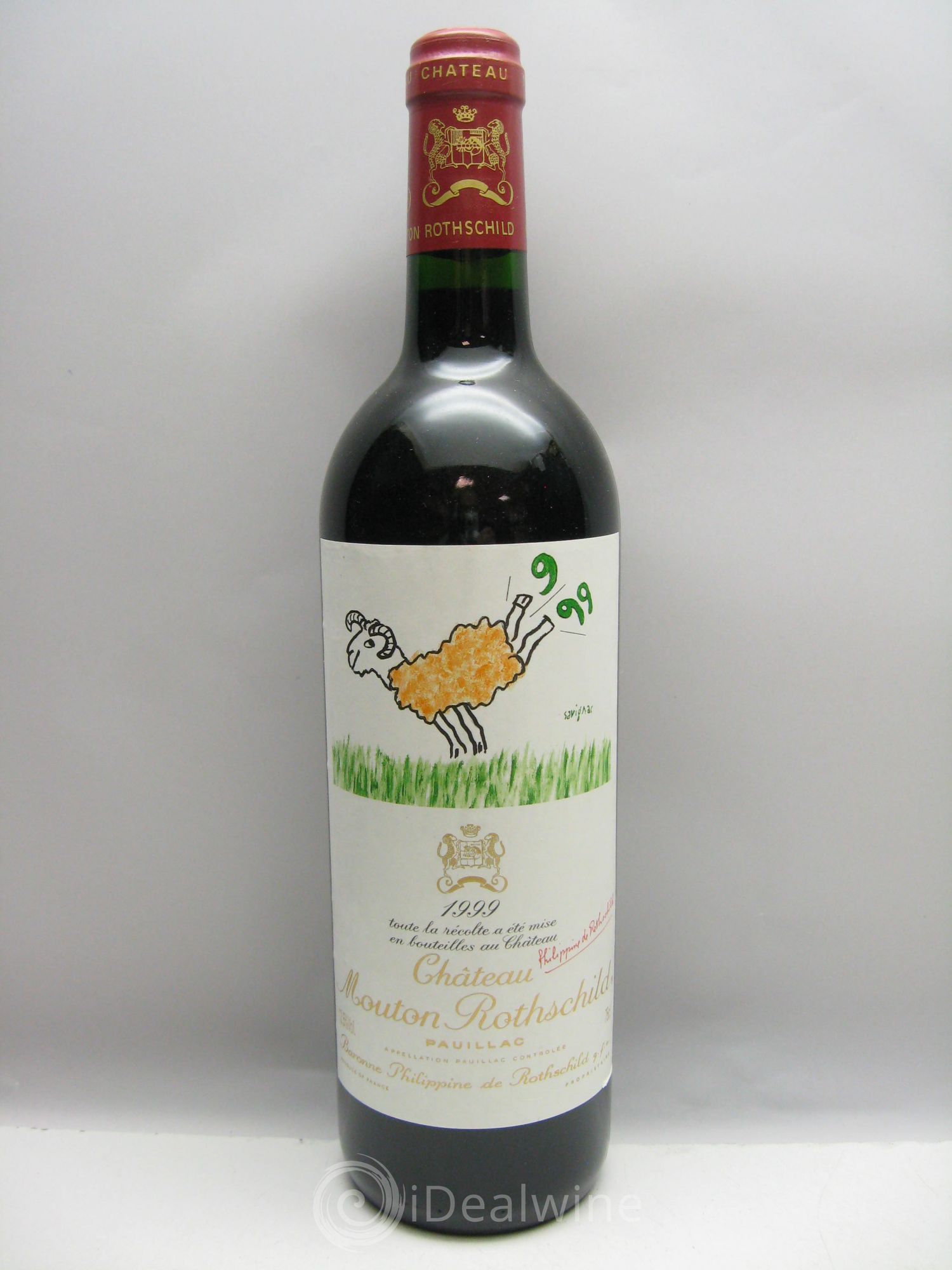 Château Mouton Rothschild 1er Grand Cru Classé 1999 - Lot de 1 bouteille - 0