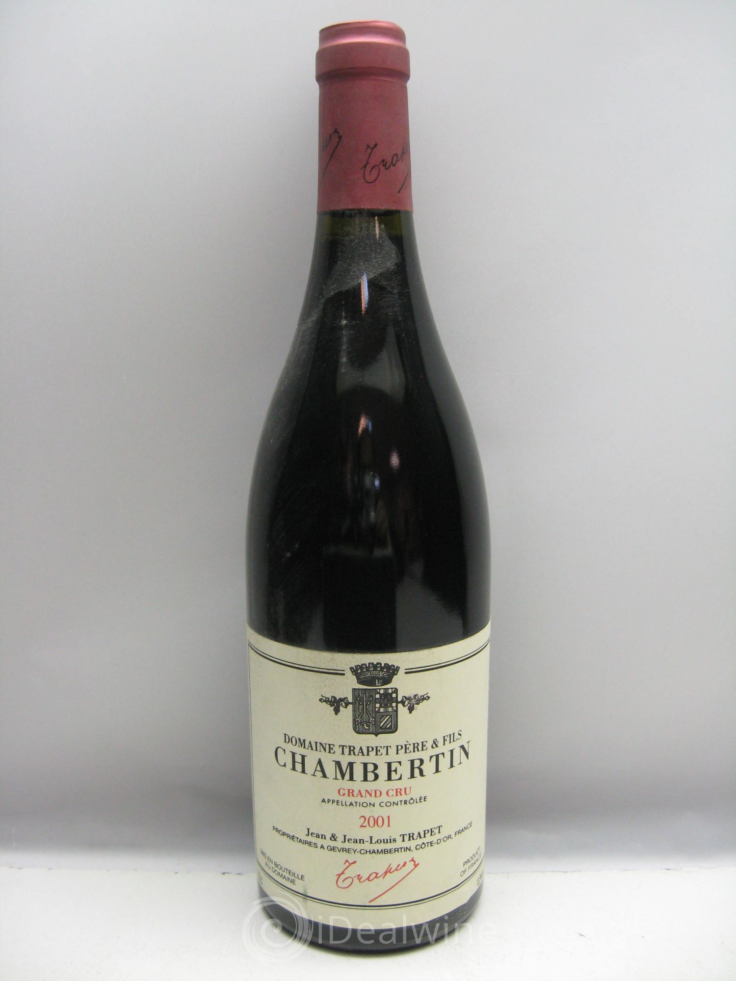 Chambertin Grand Cru Domaine Trapet 2001 - Lot de 1 bouteille - 0