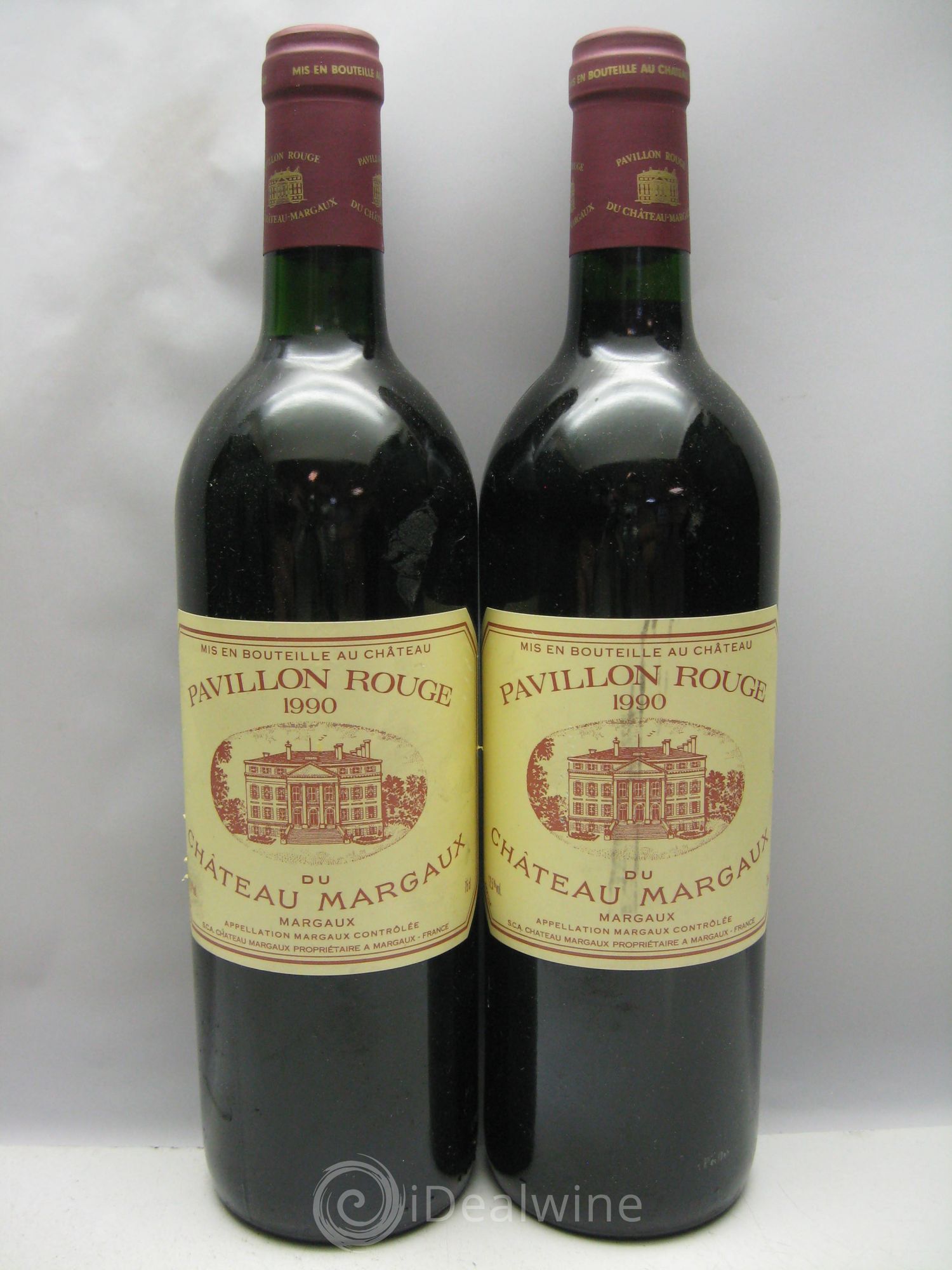 Pavillon Rouge du Château Margaux Second Vin 1990 - Lot de 2 bouteilles - 0