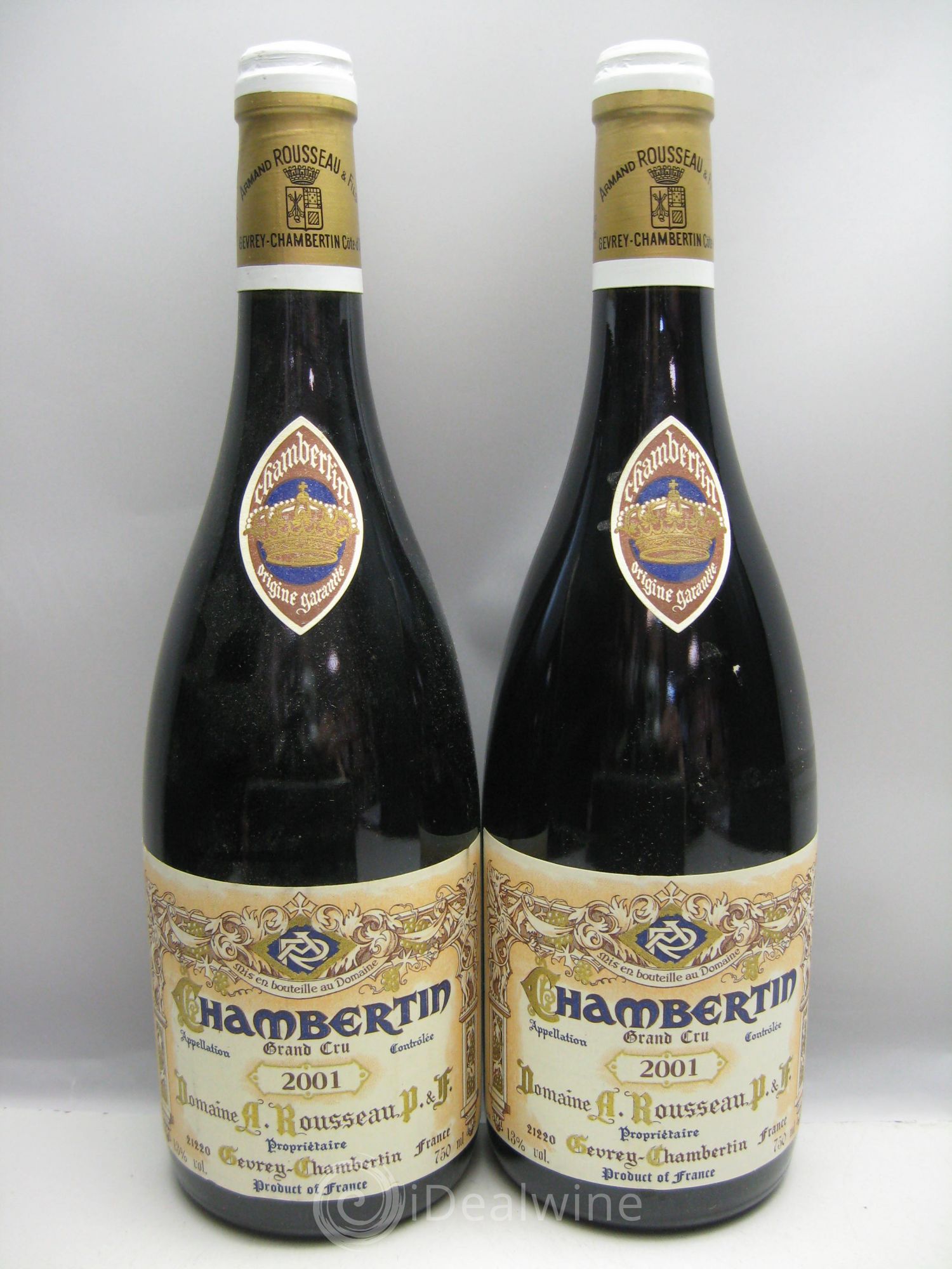 Chambertin Grand Cru Armand Rousseau (Domaine) 2001 - Lot de 2 bouteilles - 0