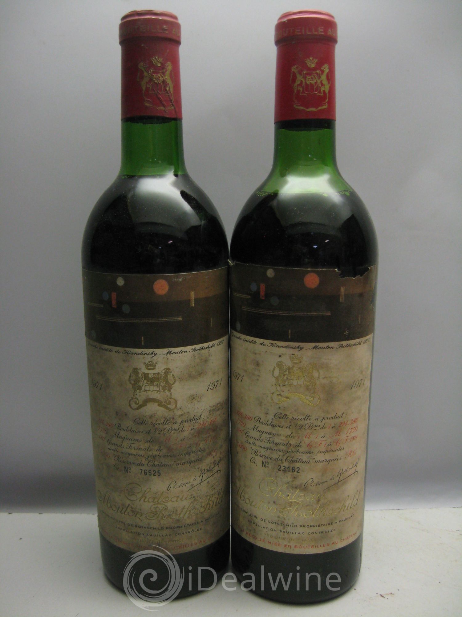 Château Mouton Rothschild 1er Grand Cru Classé 1971 - Lot de 6 bouteilles - 2