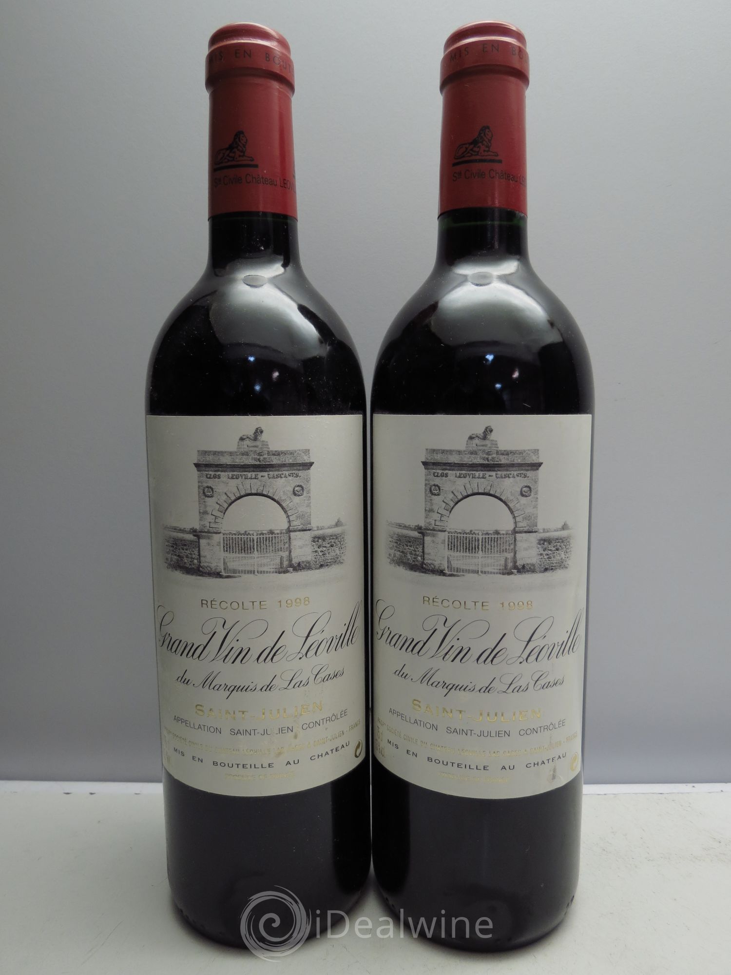 Château Léoville Las Cases 2ème Grand Cru Classé 1998 - Lot de 2 bouteilles - 0