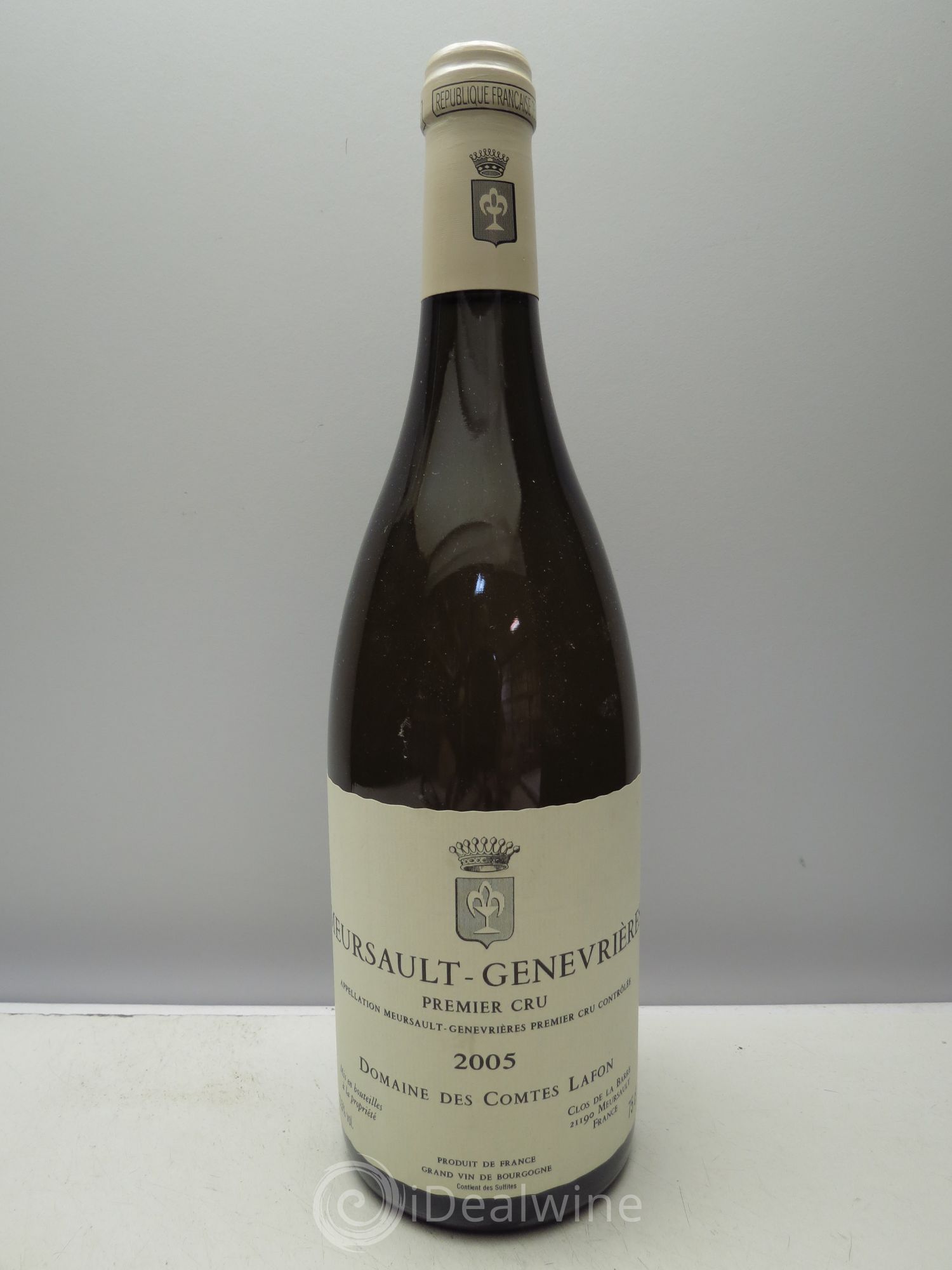 Meursault 1er Cru Genevrières Comtes Lafon (Domaine des) 2005 - Lot de 1 bouteille - 0