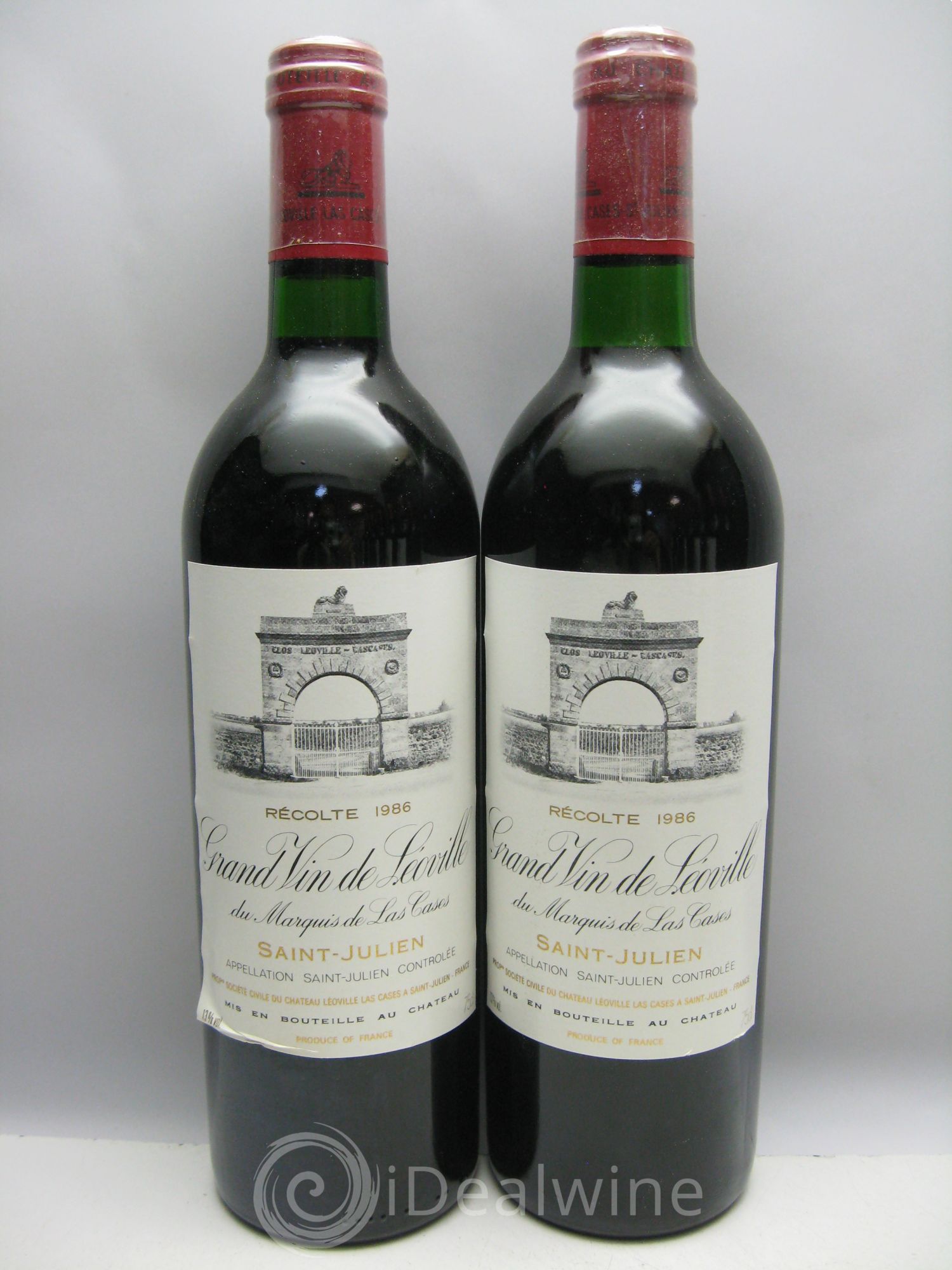 Château Léoville Las Cases 2ème Grand Cru Classé CBO sans couvercle 1986 - Lot de 12 bouteilles - 0