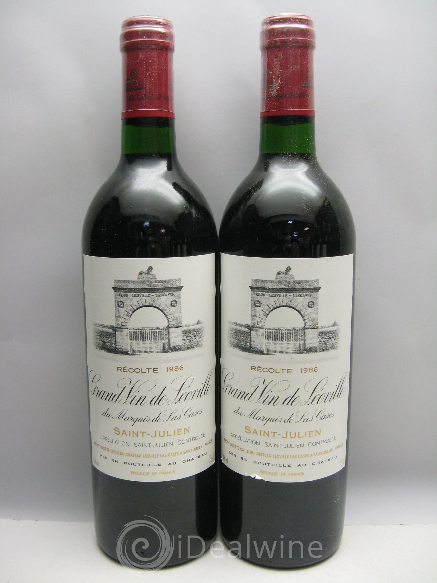 Château Léoville Las Cases 2ème Grand Cru Classé CBO sans couvercle 1986 - Lot de 12 bouteilles - 1