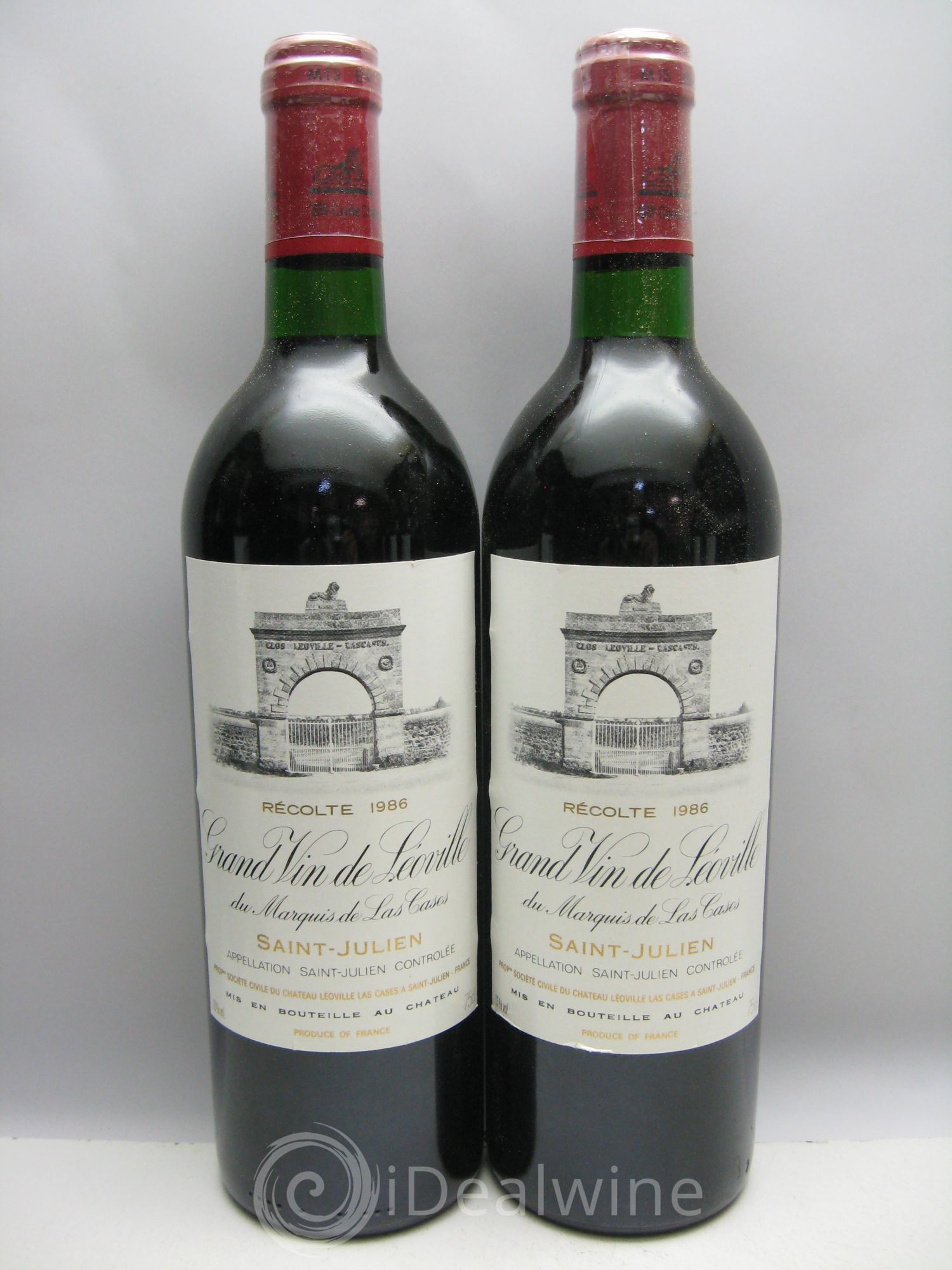 Château Léoville Las Cases 2ème Grand Cru Classé CBO sans couvercle 1986 - Lot de 12 bouteilles - 2