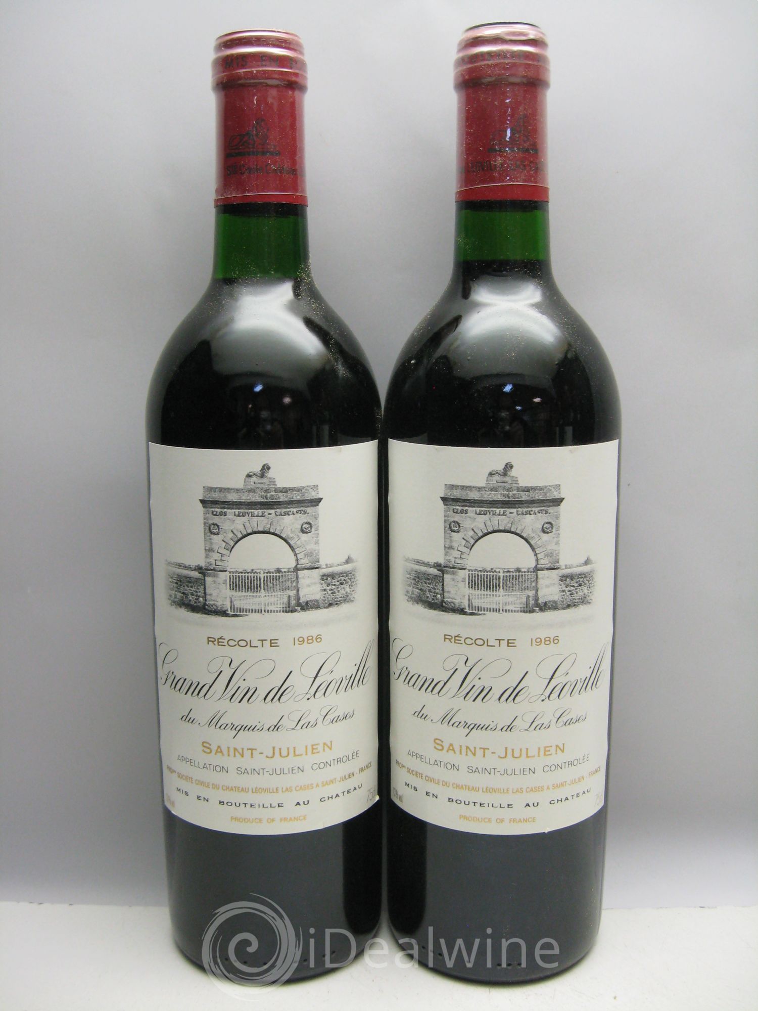 Château Léoville Las Cases 2ème Grand Cru Classé CBO sans couvercle 1986 - Lot de 12 bouteilles - 3