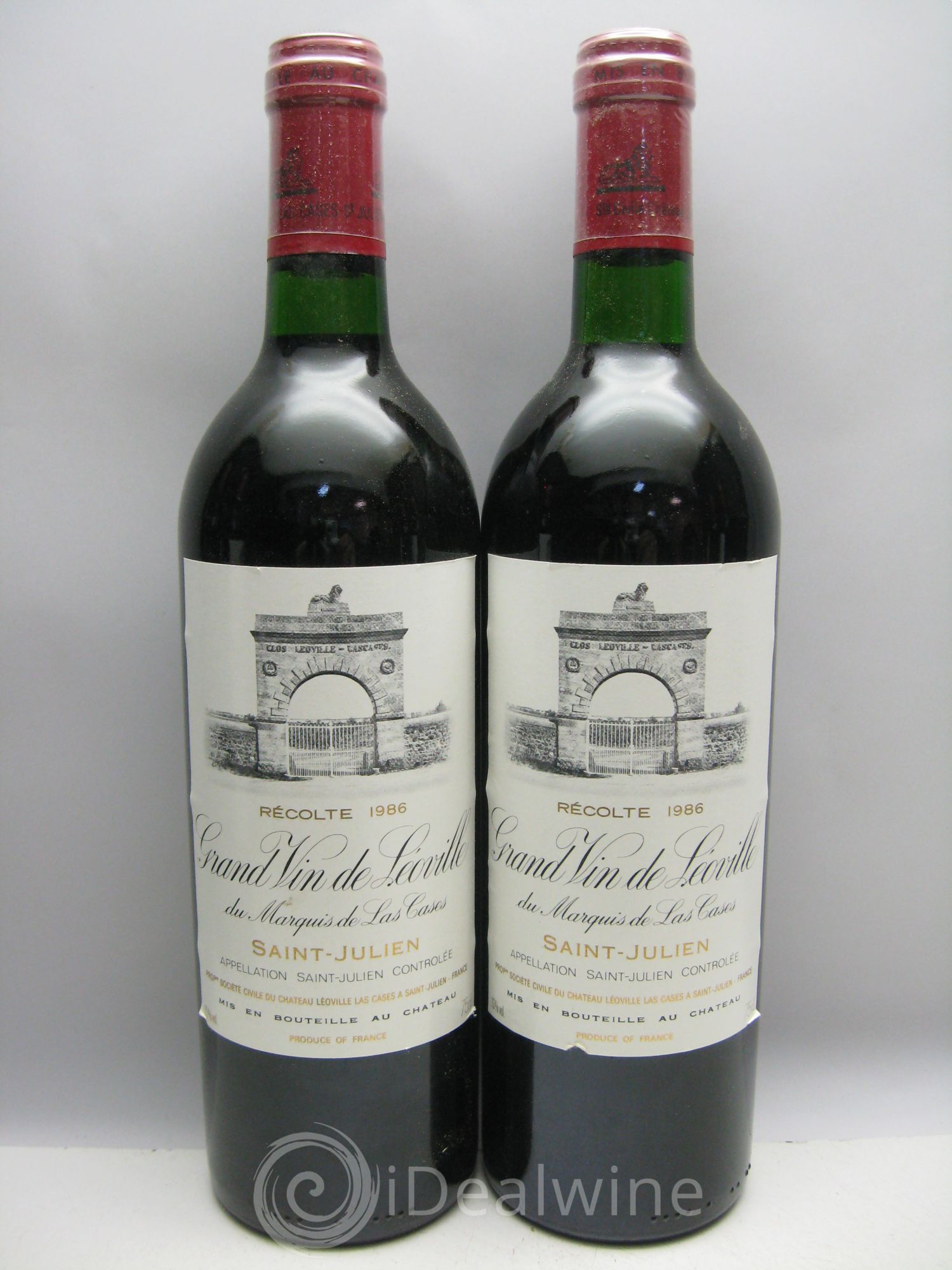 Château Léoville Las Cases 2ème Grand Cru Classé CBO sans couvercle 1986 - Lot de 12 bouteilles - 4