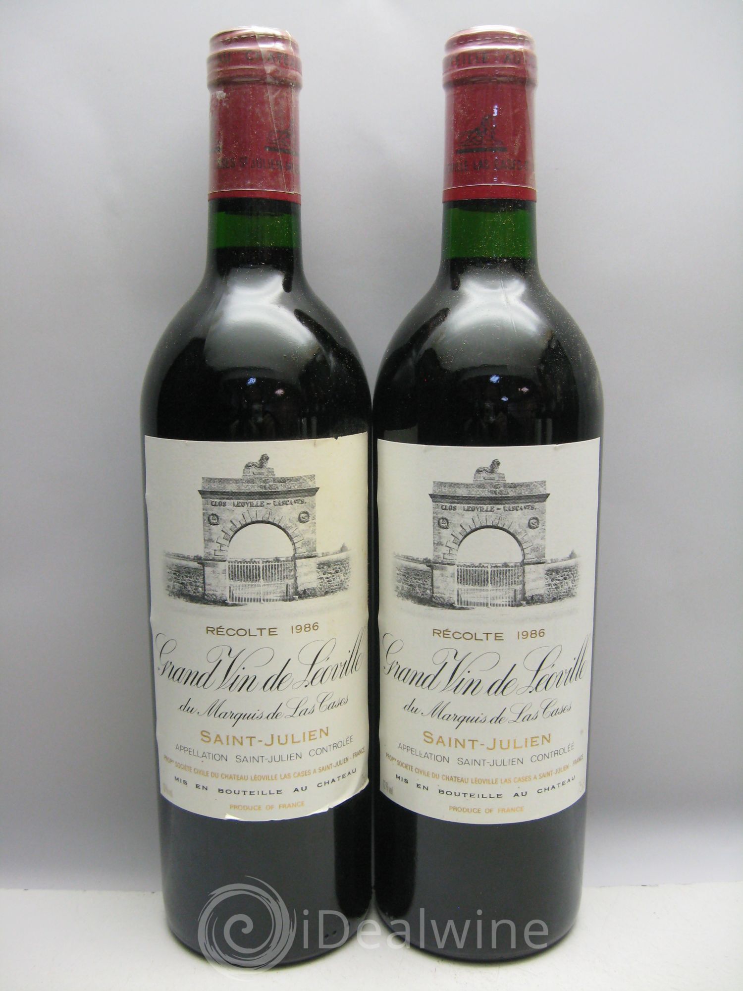 Château Léoville Las Cases 2ème Grand Cru Classé CBO sans couvercle 1986 - Lot de 12 bouteilles - 2