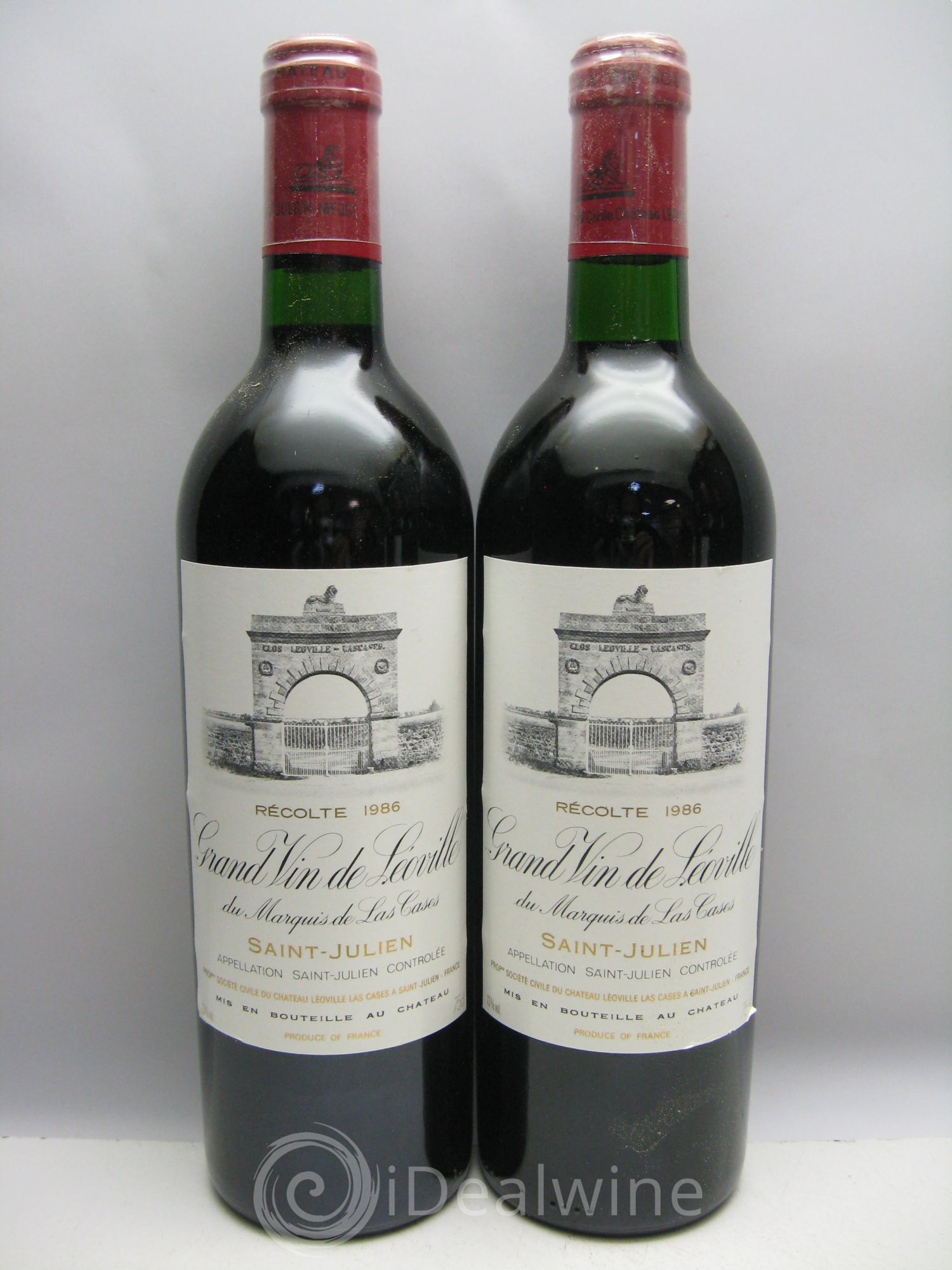 Château Léoville Las Cases 2ème Grand Cru Classé CBO sans couvercle 1986 - Lot de 12 bouteilles - 3