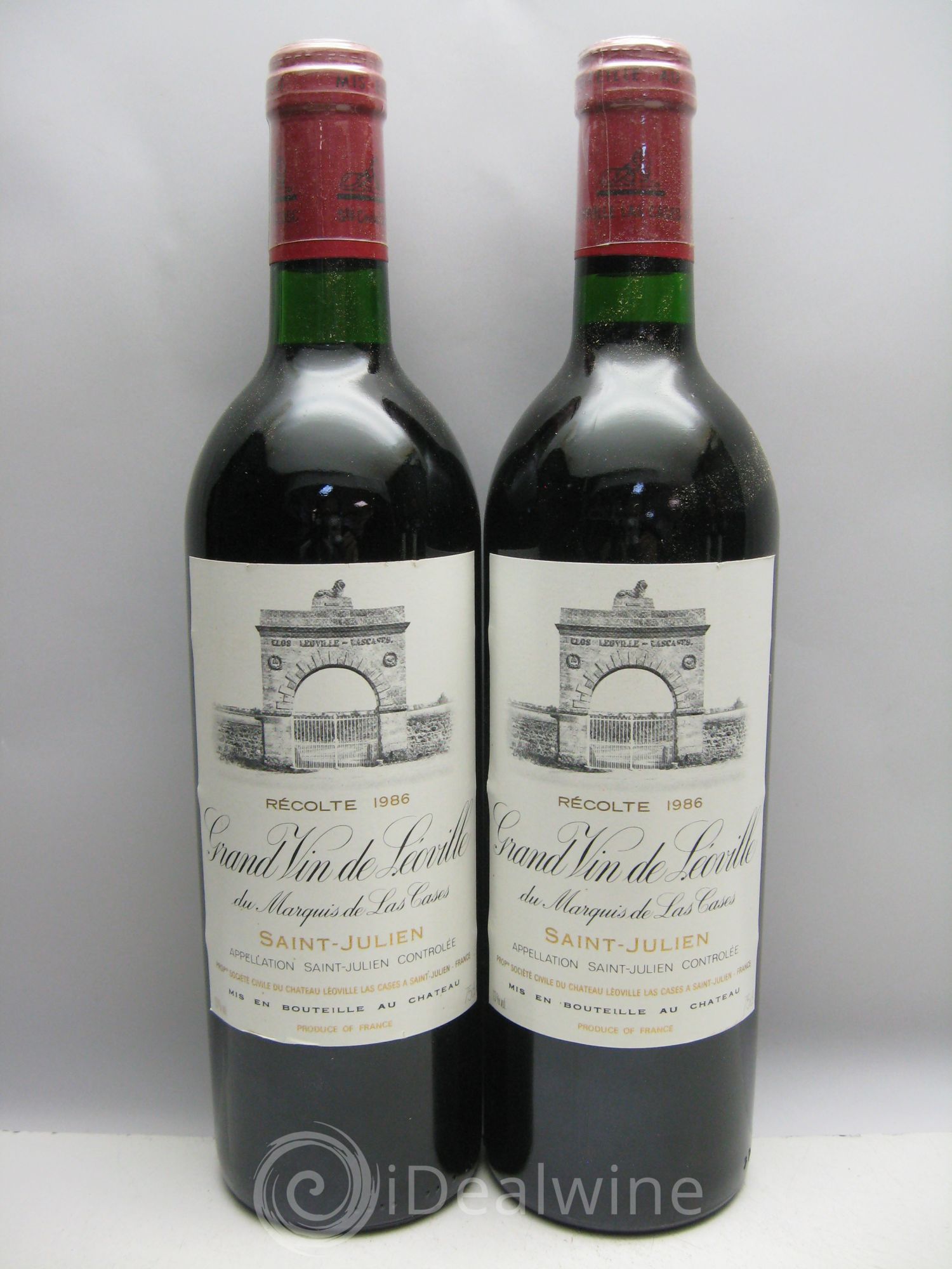 Château Léoville Las Cases 2ème Grand Cru Classé CBO sans couvercle 1986 - Lot de 12 bouteilles - 4