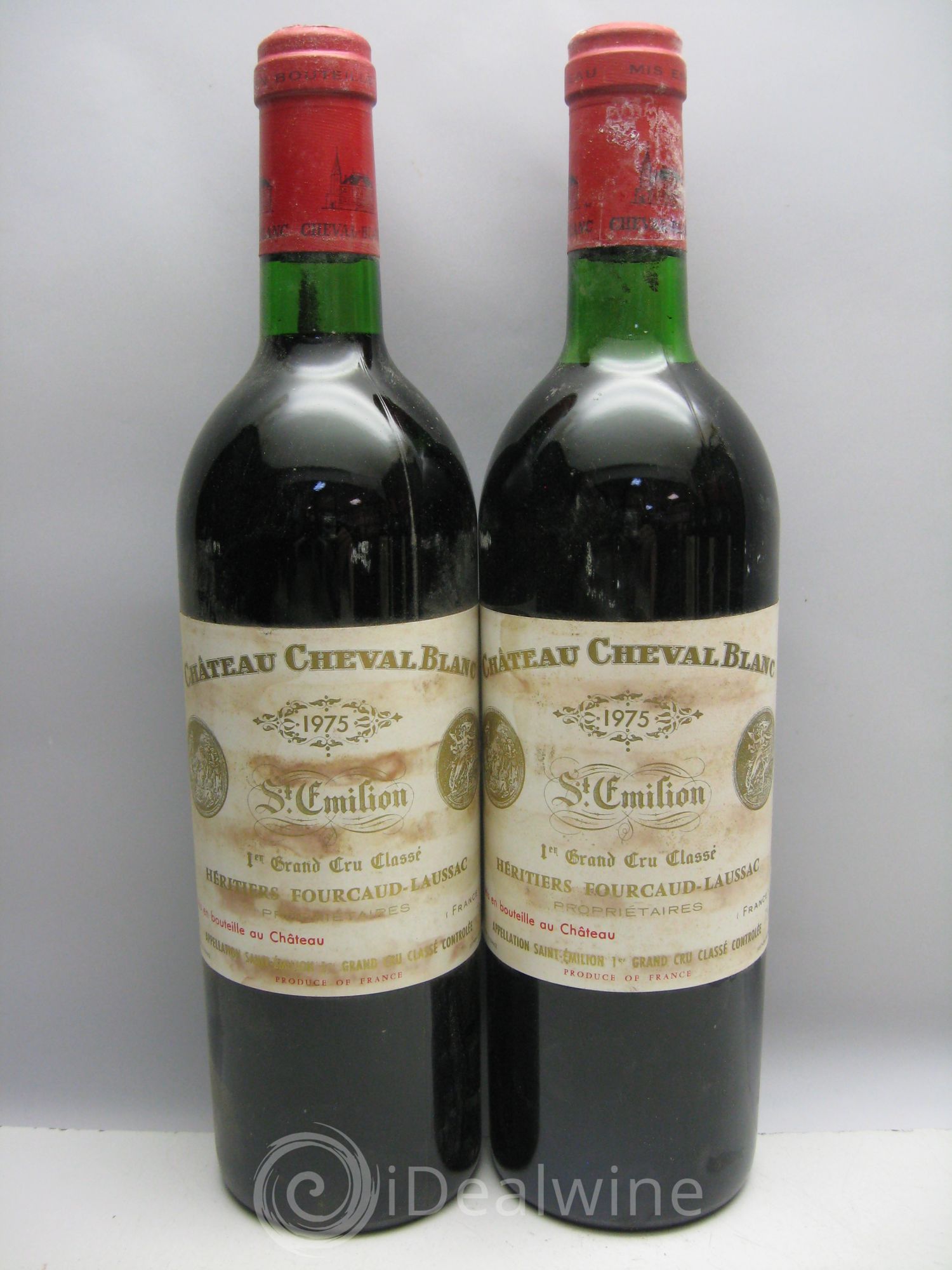 Château Cheval Blanc 1er Grand Cru Classé A (CBO sans couvercle) 1975 - Lot de 12 bouteilles - 2