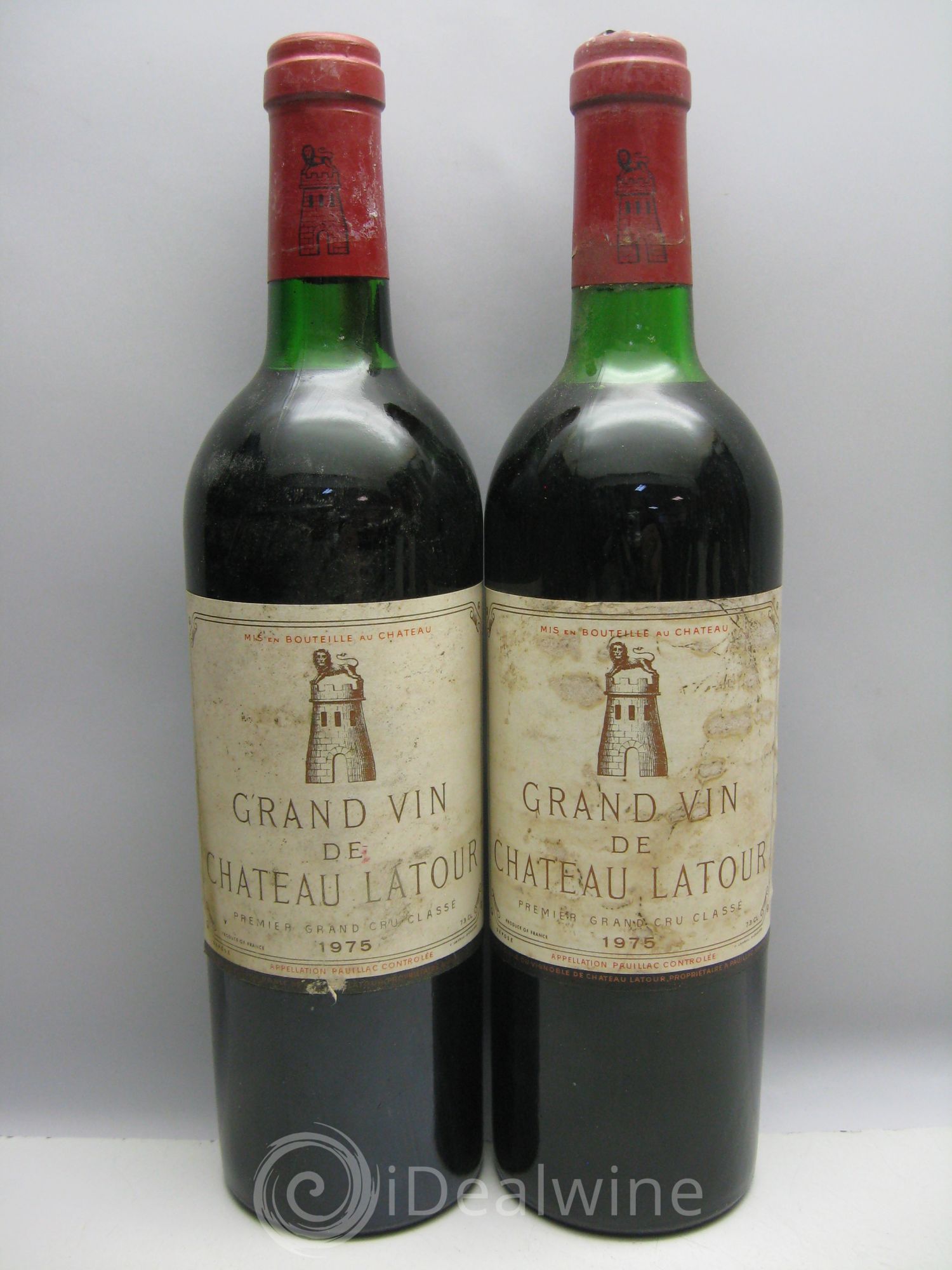 Château Latour 1er Grand Cru Classé 1975 - Lot de 12 bouteilles - 1