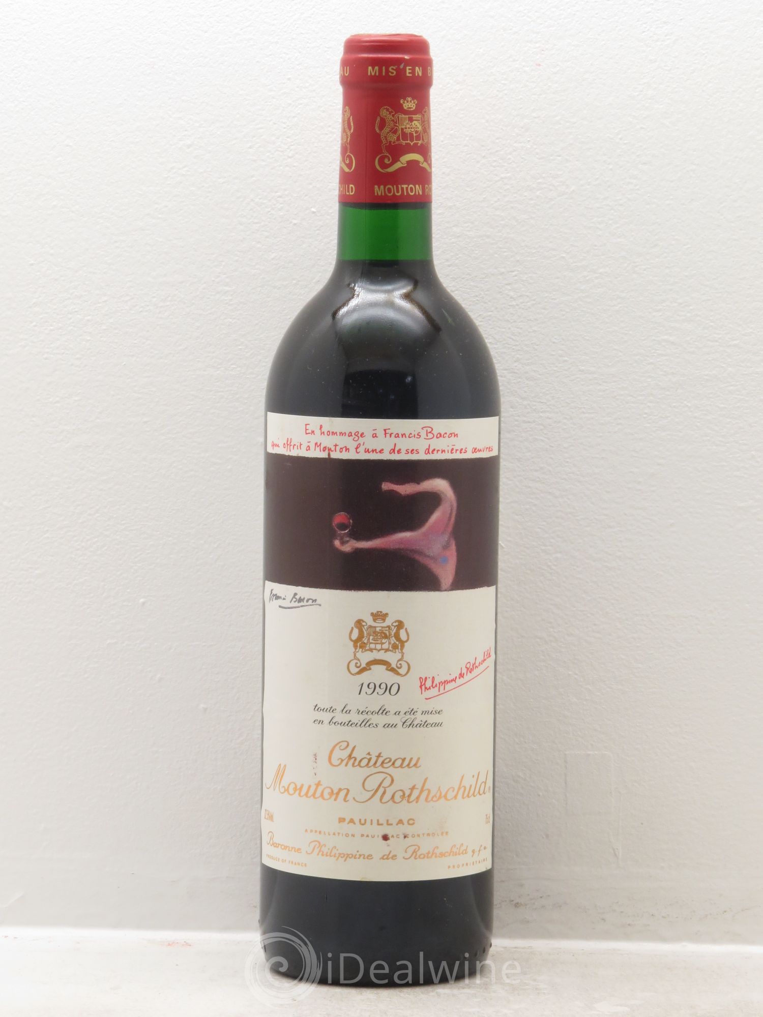 Château Mouton Rothschild 1er Grand Cru Classé 1990 - Lot de 1 bouteille - 0