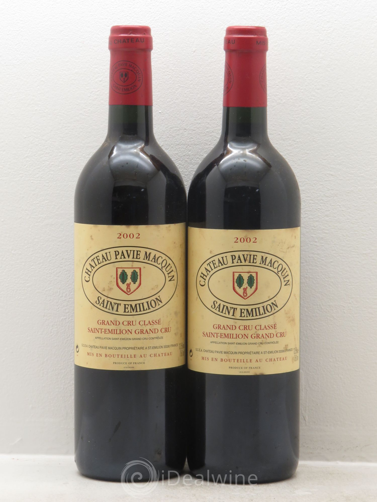 Château Pavie Macquin 1er Grand Cru Classé B 2002 - Lot de 2 bouteilles - 0