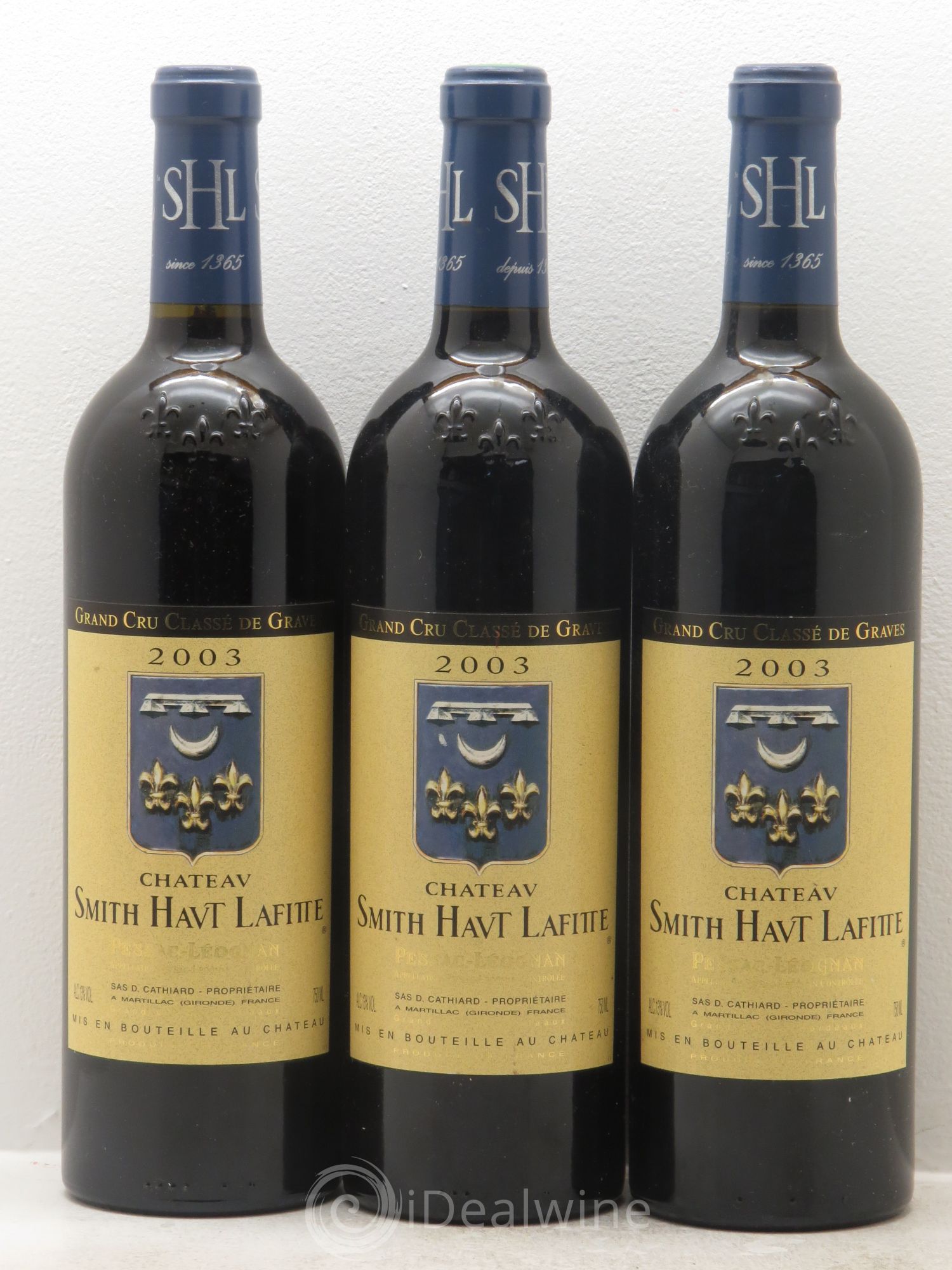 Château Smith Haut Lafitte Cru Classé de Graves 2003 - Lot de 3 bouteilles - 0