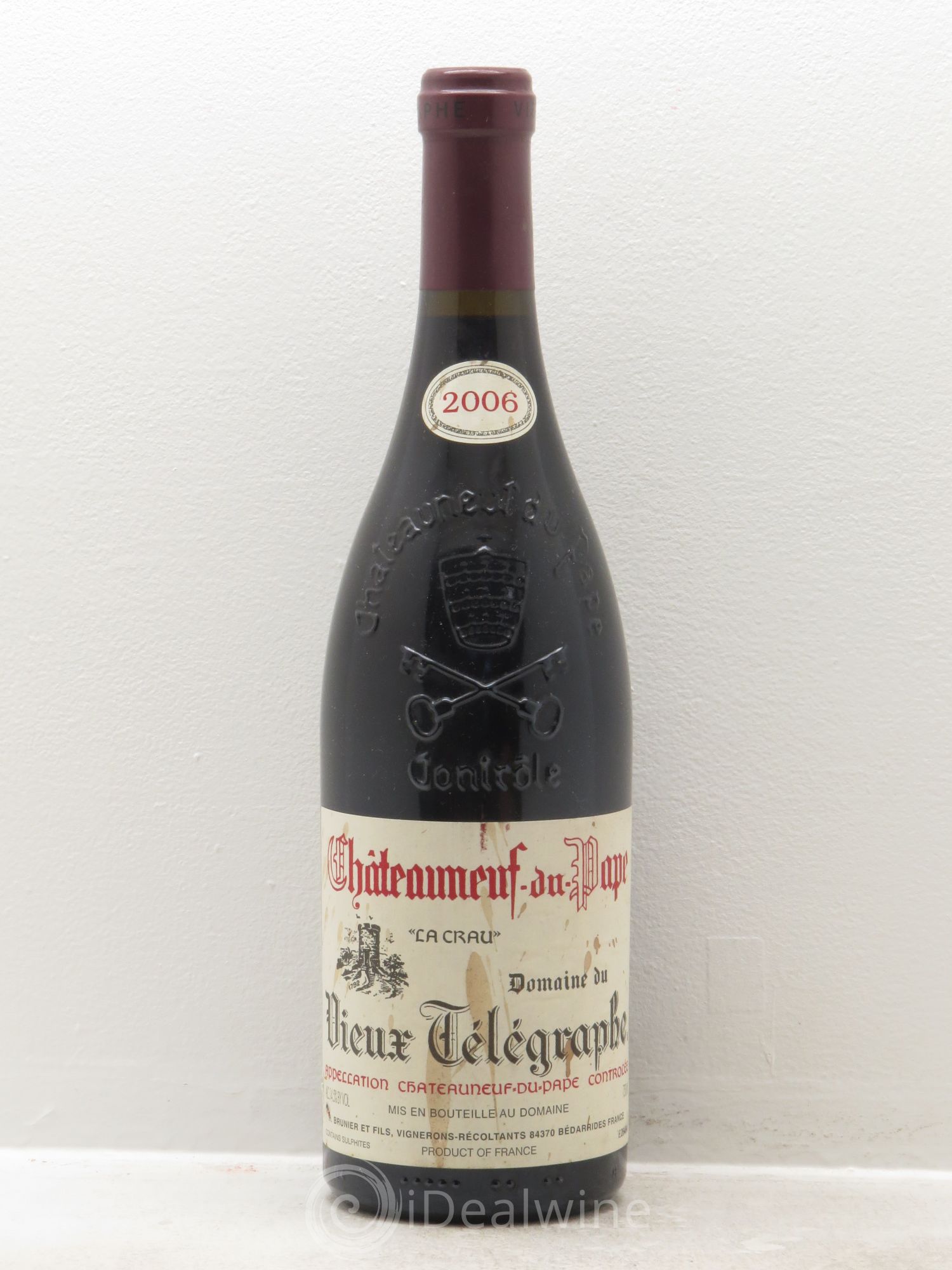 Châteauneuf-du-Pape Vieux Télégraphe (Domaine du) Vignobles Brunier 2006 - Lot de 6 bouteilles - 0