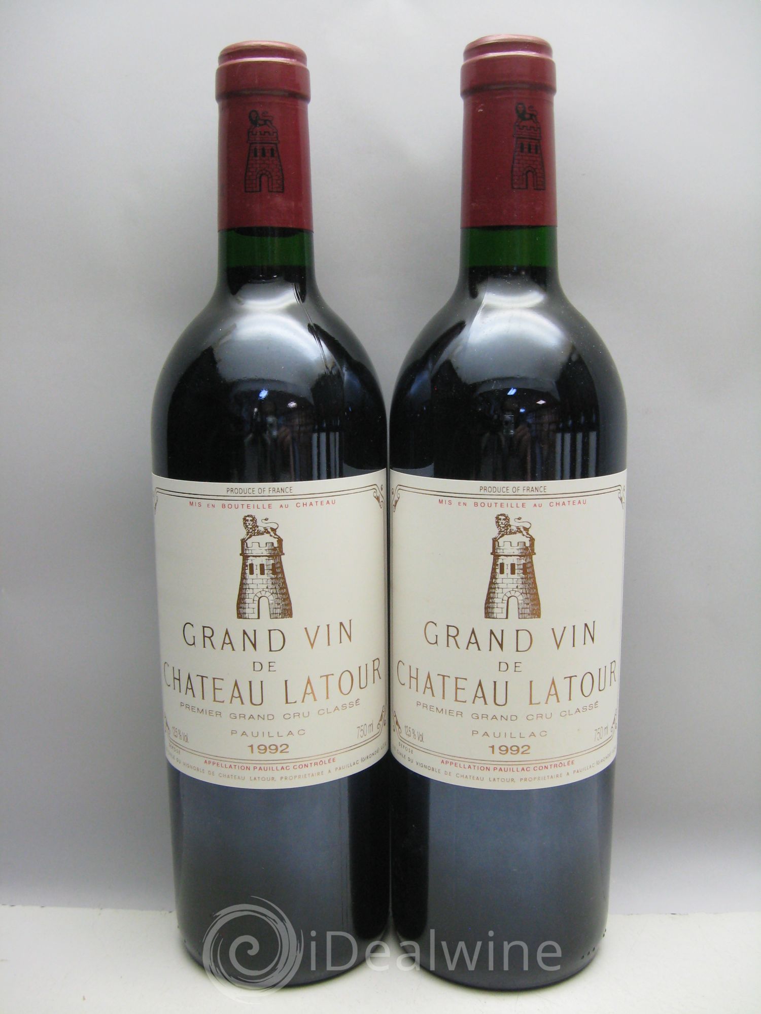 Château Latour 1er Grand Cru Classé 1992 - Lot de 6 bouteilles - 0