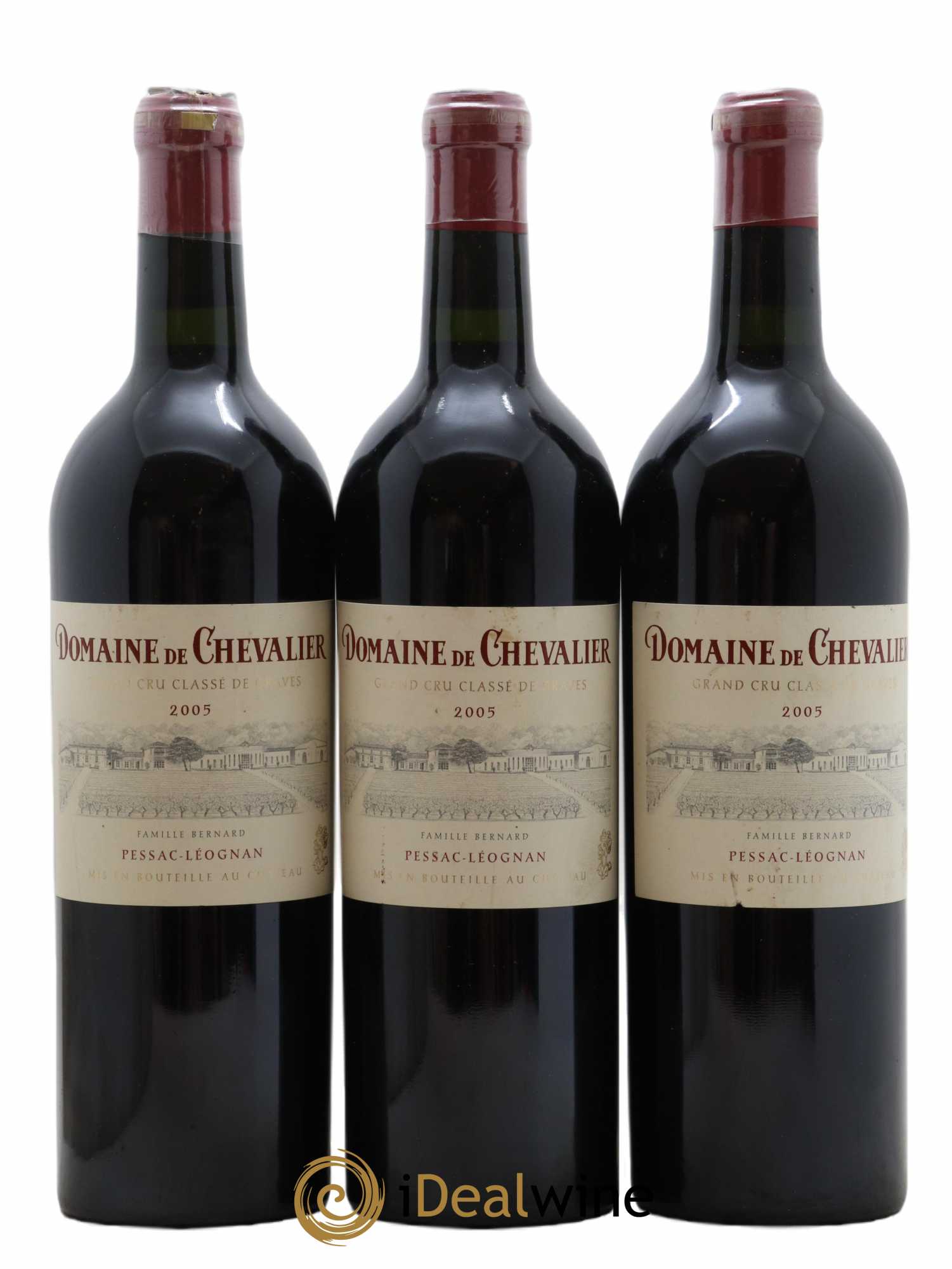 Domaine de Chevalier Cru Classé de Graves 2005 - Lot de 3 bouteilles - 0