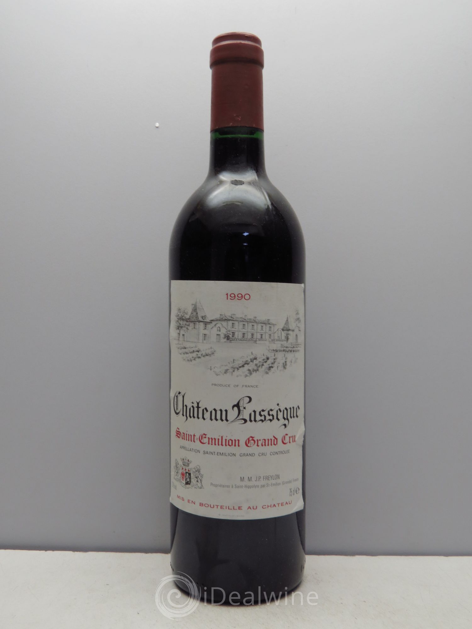 Saint-Émilion Château Lassegue (sans prix de réserve/no reserve) 1990 - Posten von 1 Flasche - 0