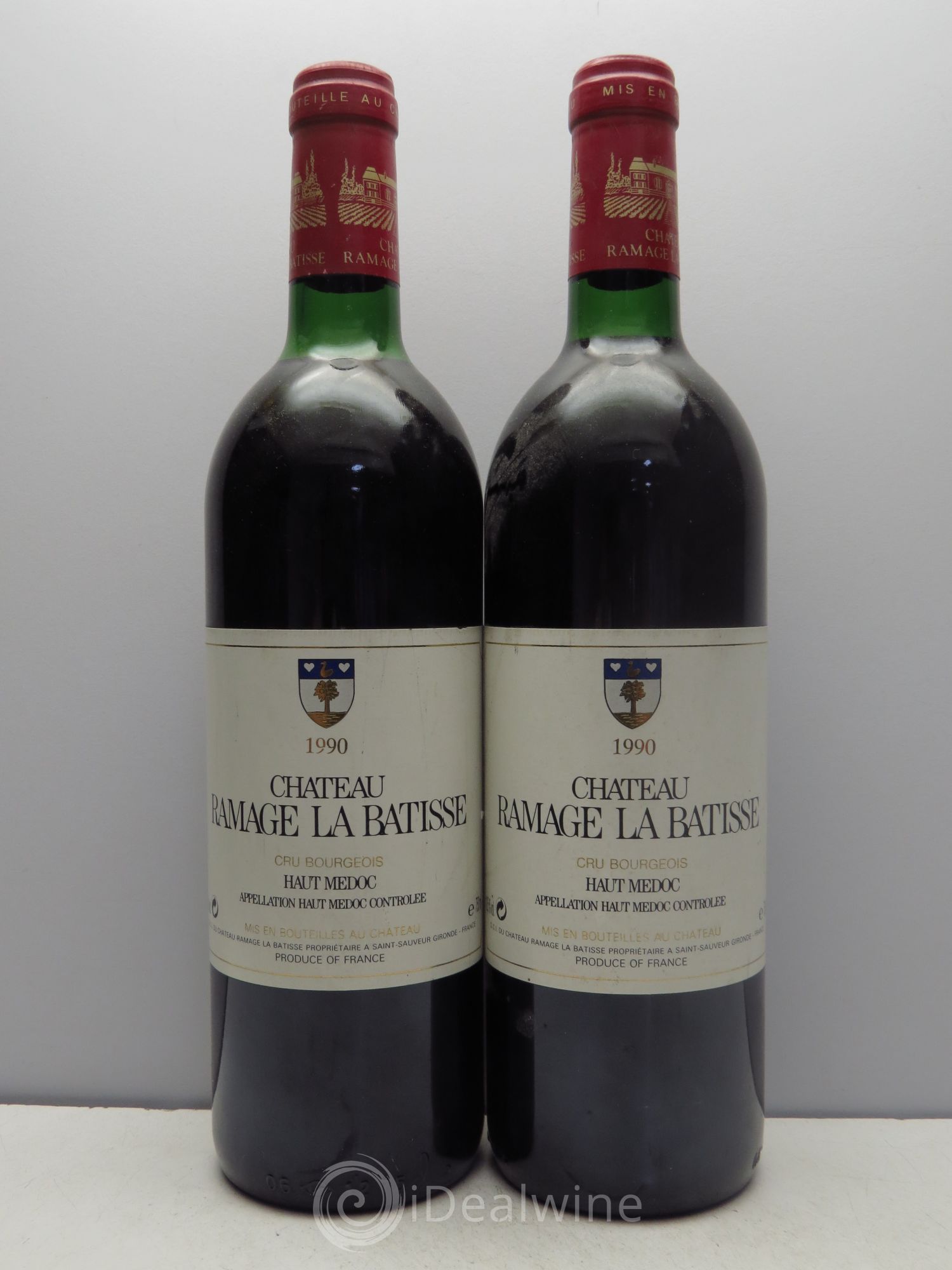 Château Ramage la Bâtisse Cru Bourgeois 1990 - Lot de 2 bouteilles - 0