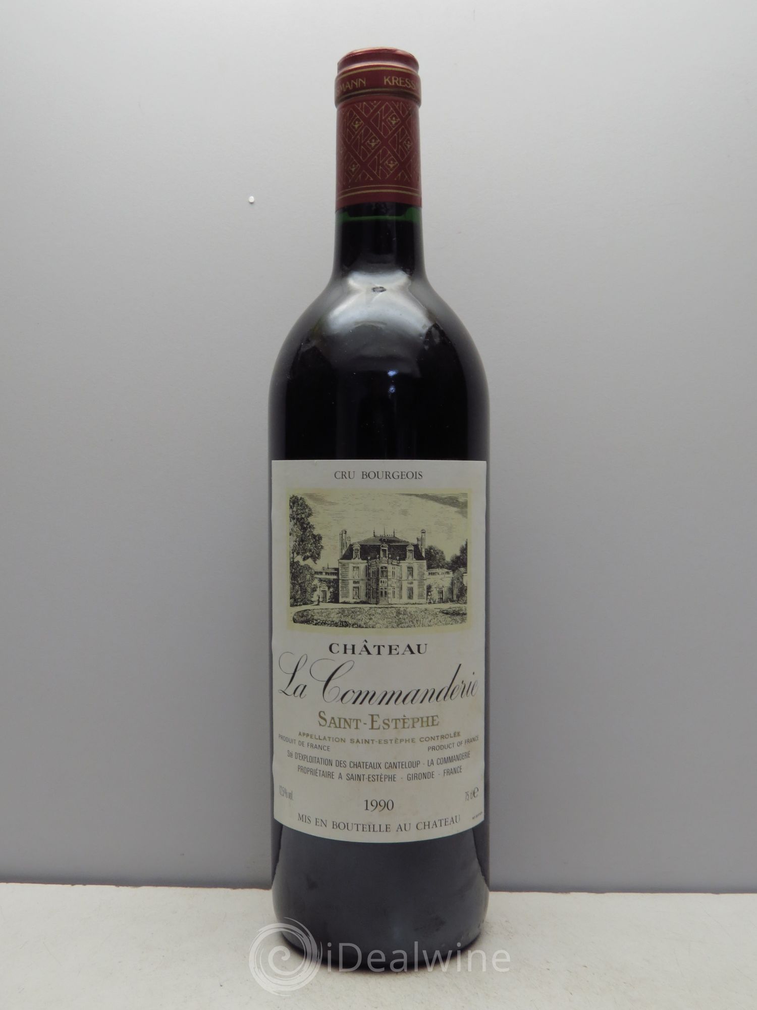 Château la Commanderie Cru Bourgeois 1990 - Lot de 1 bouteille - 0