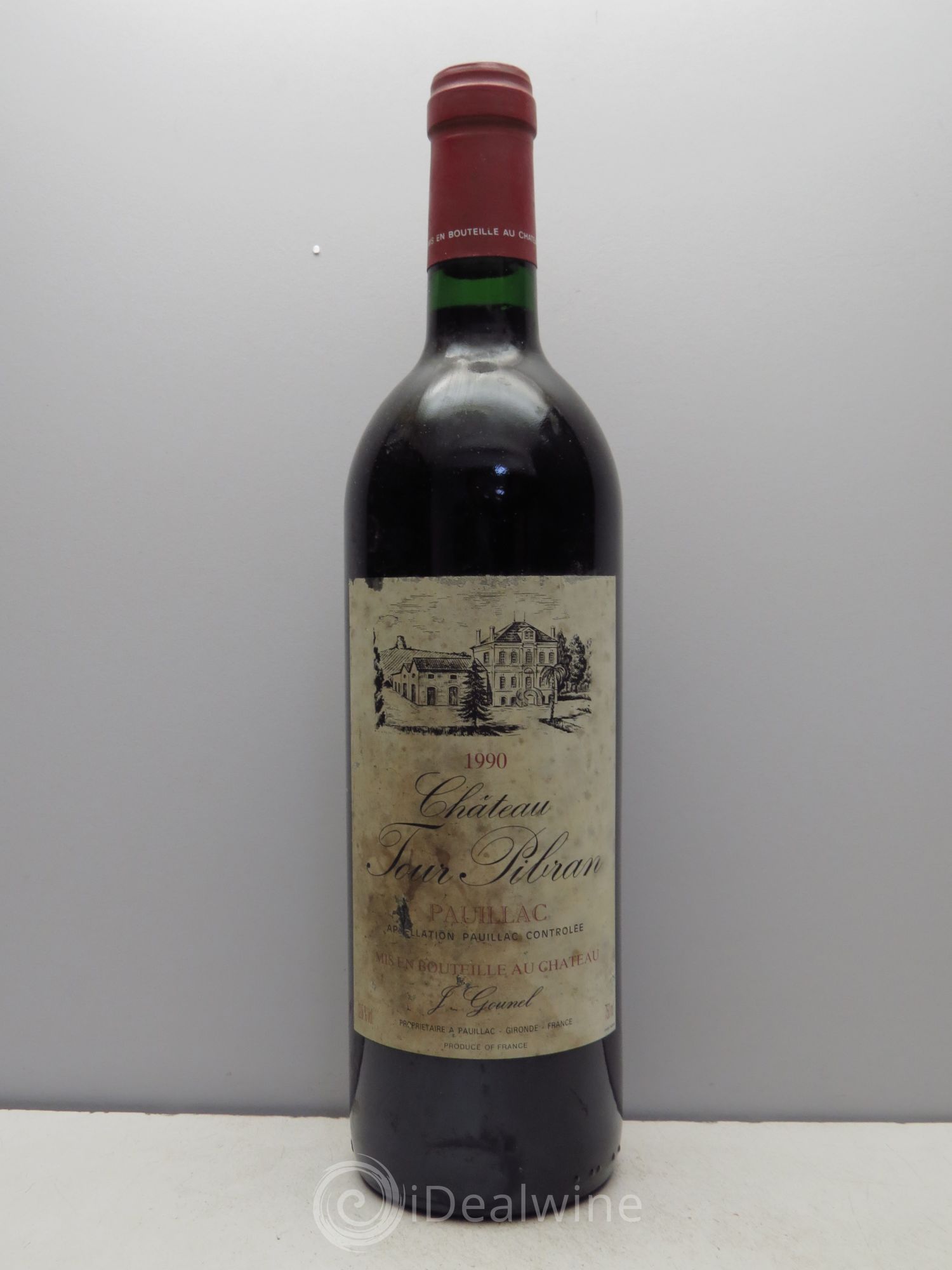 Château Tour Pibran Cru Bourgeois 1990 - Lot de 6 bouteilles - 0