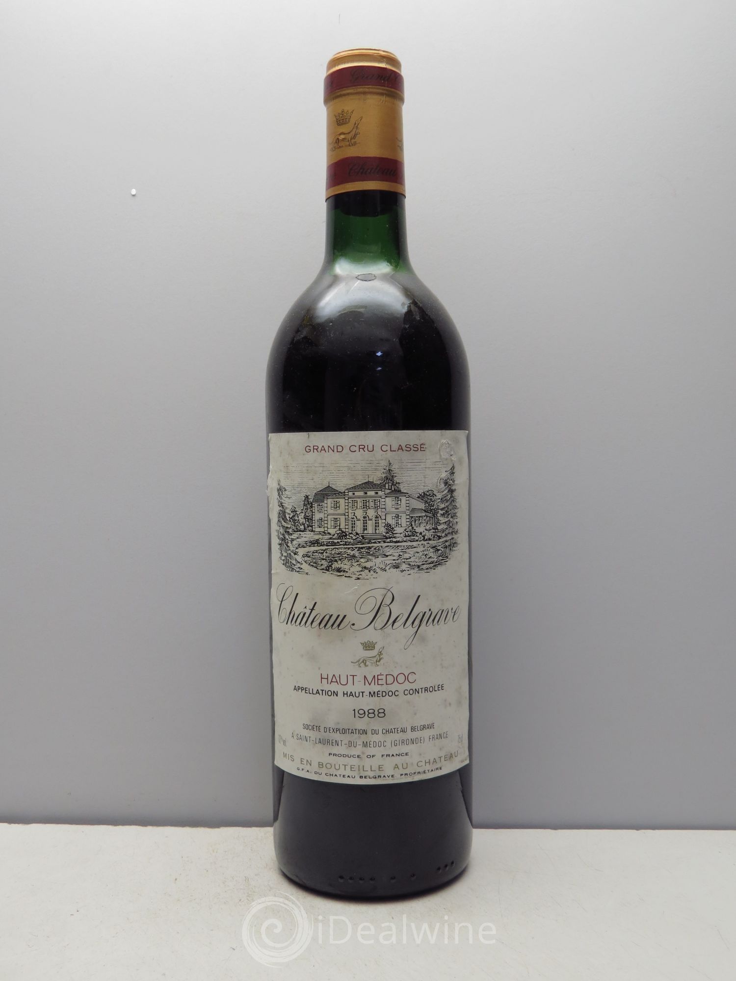 Château Belgrave 5ème Grand Cru Classé 1988 - Lot de 12 bouteilles - 0