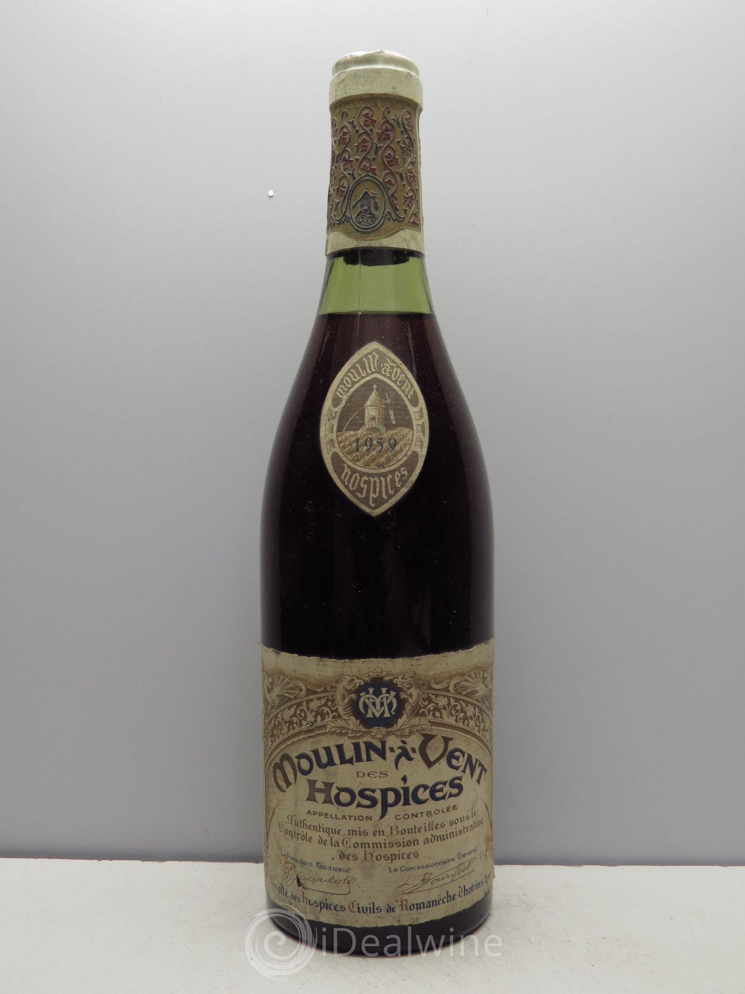 Moulin-à-Vent Hospices Civils de Romanèche-Thorins (sans prix de réserve/no reserve) 1959 - Posten von 1 Flasche - 0