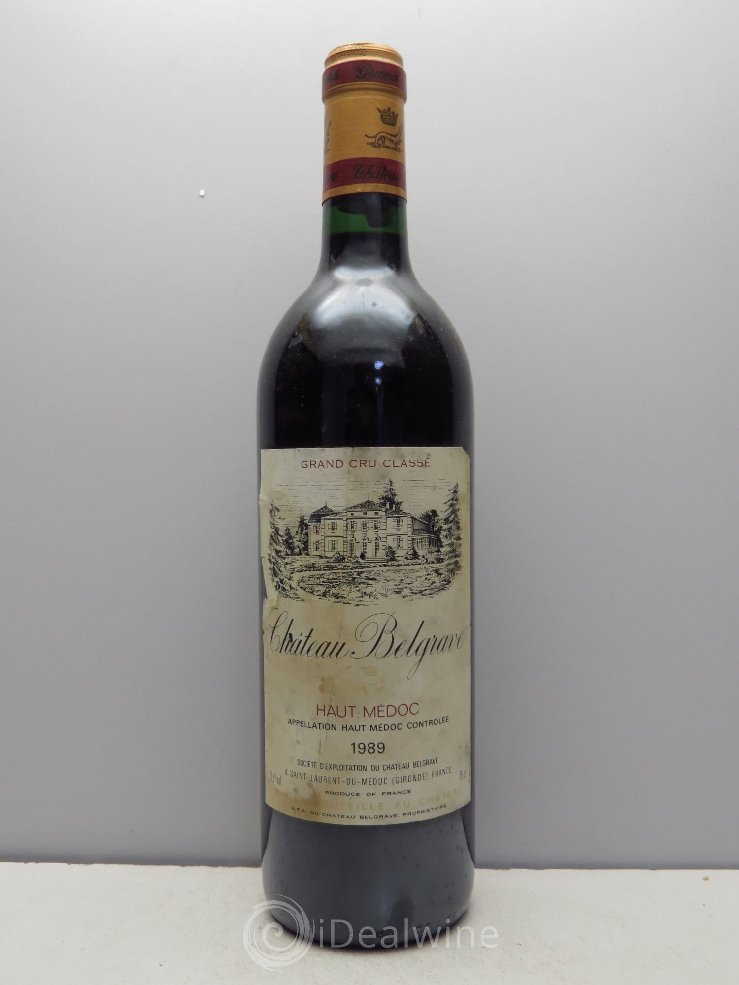 Château Belgrave 5ème Grand Cru Classé 1989 - Lot de 1 bouteille - 0