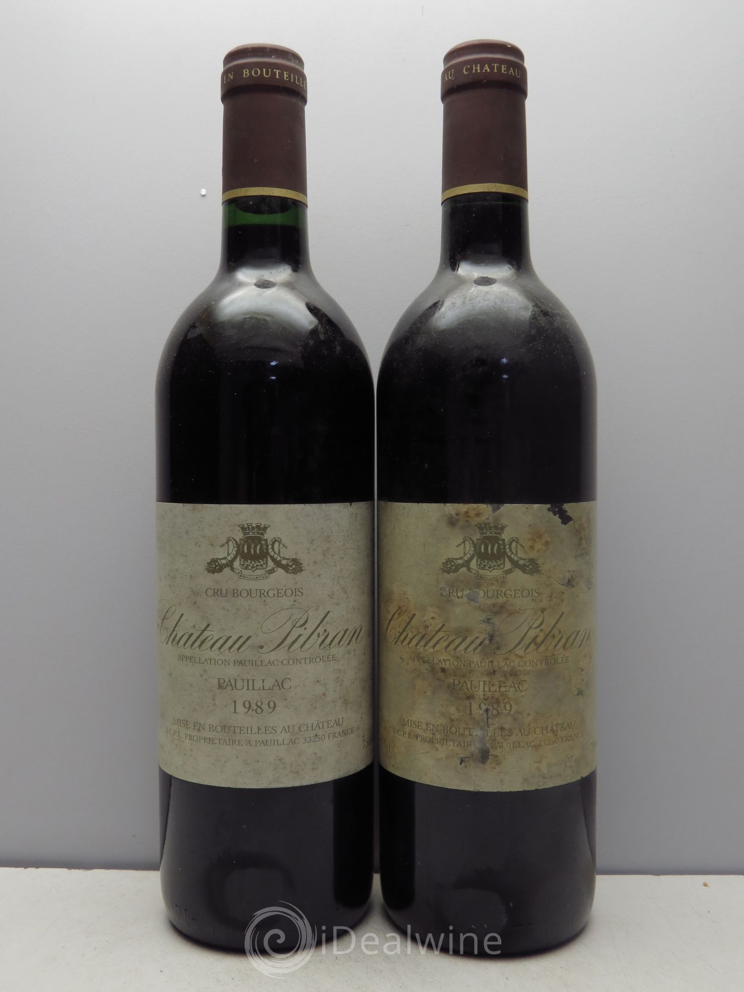 Château Pibran 1989 - Lot de 2 bouteilles - 0