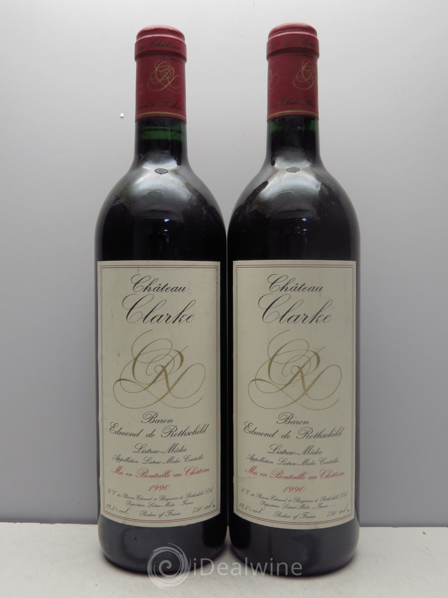 Château Clarke 1990 - Lot de 2 bouteilles - 0