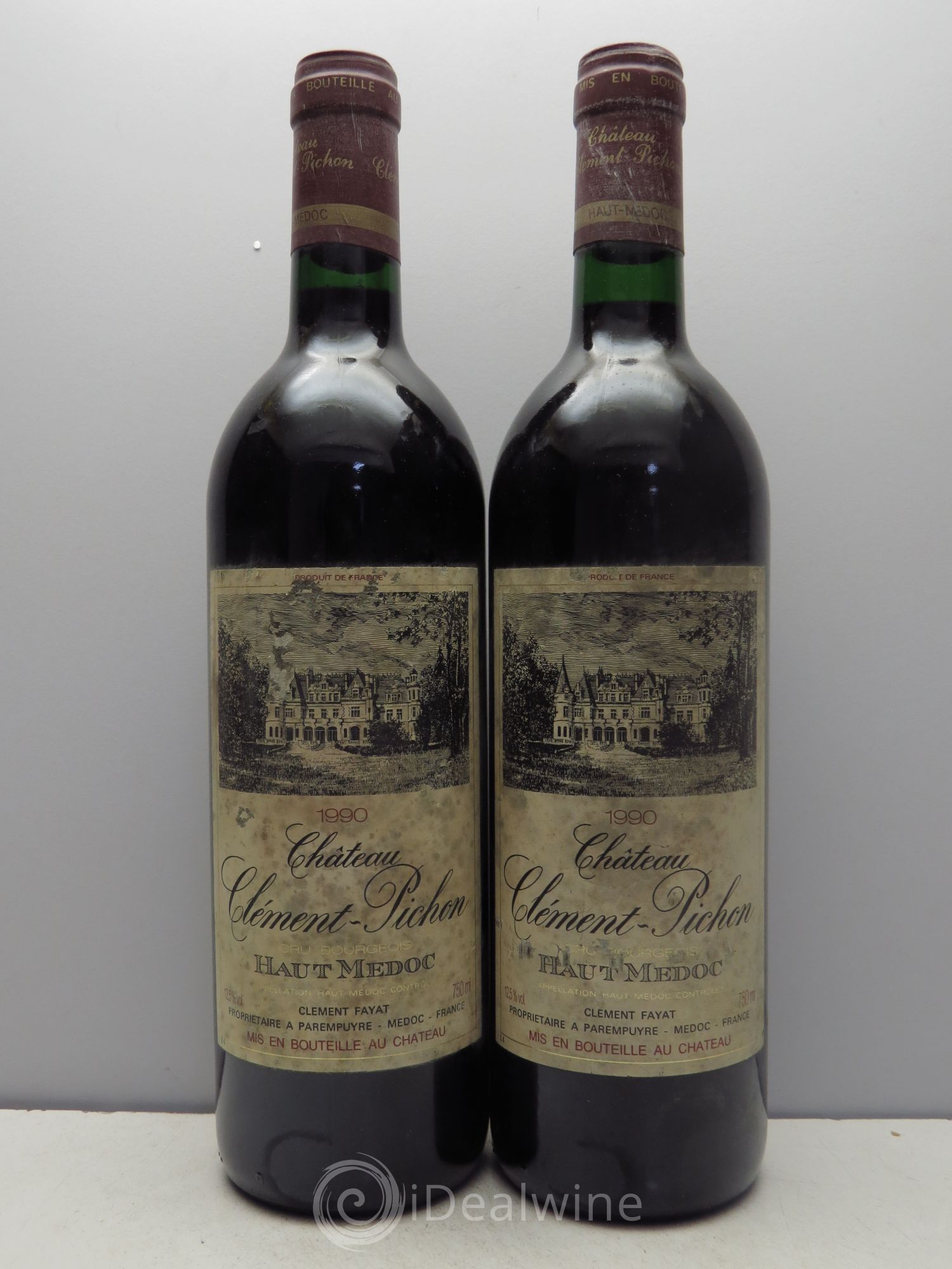 Château Clément-Pichon Cru Bourgeois 1990 - Lot de 2 bouteilles - 0