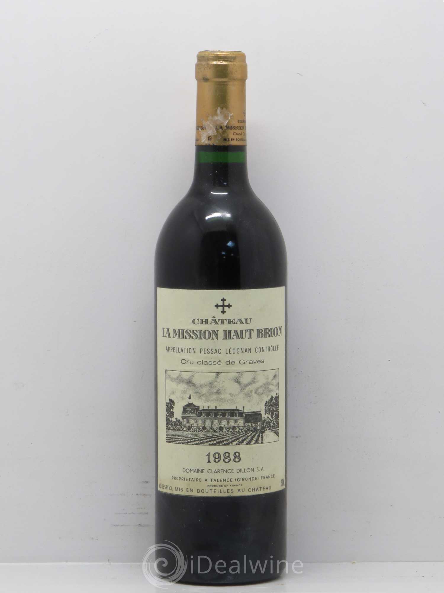 Château la Mission Haut-Brion Cru Classé de Graves 1988 - Lot de 1 bouteille - 0