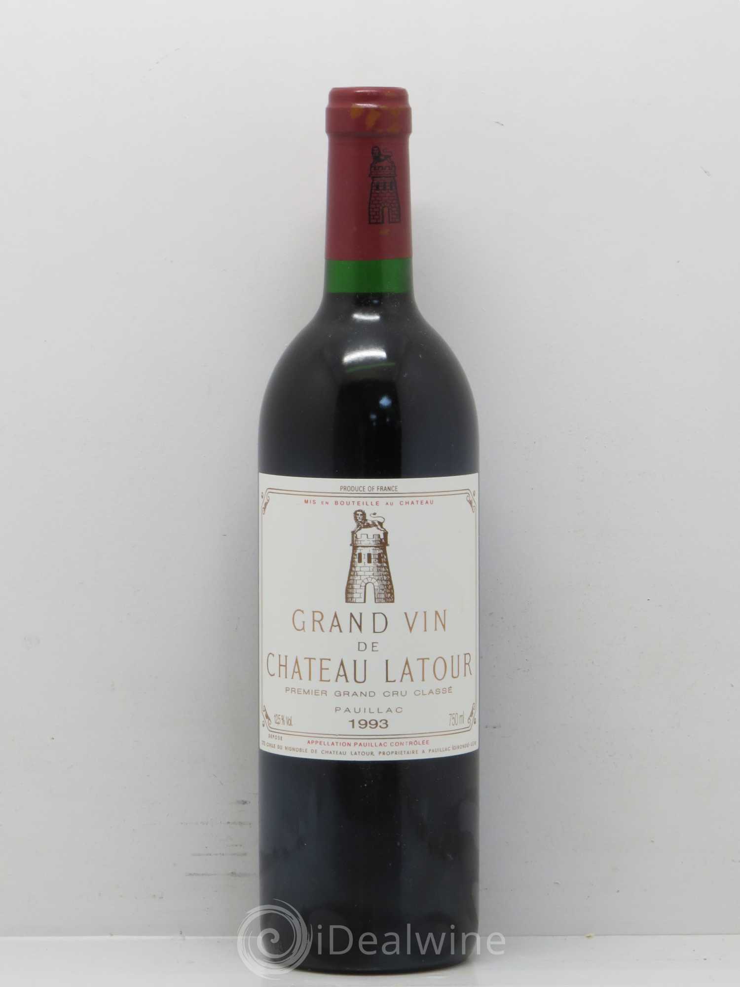 Château Latour 1er Grand Cru Classé 1993 - Lot de 1 bouteille - 0