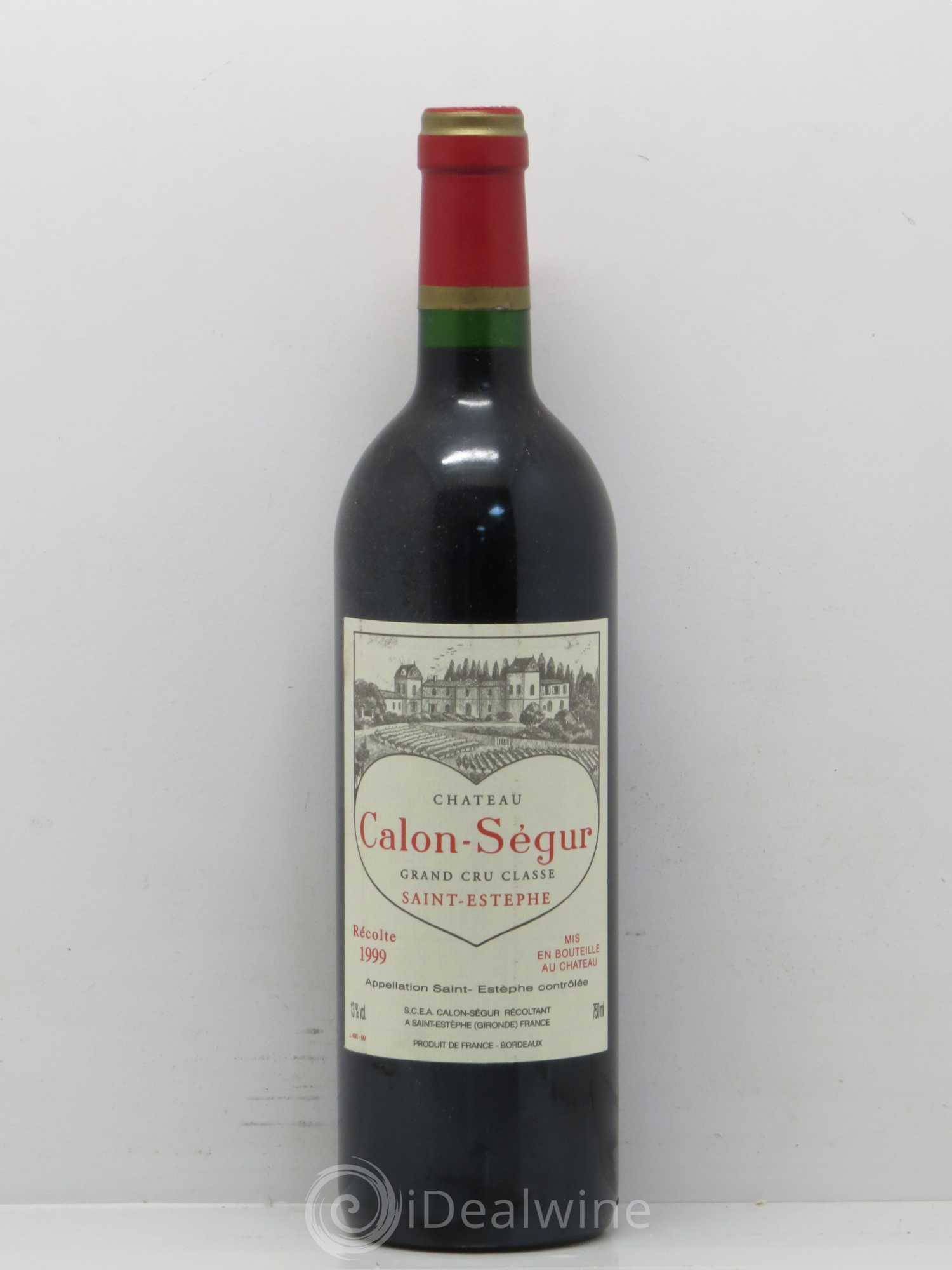 Château Calon Ségur 3ème Grand Cru Classé 1999 - Lot de 1 bouteille - 0