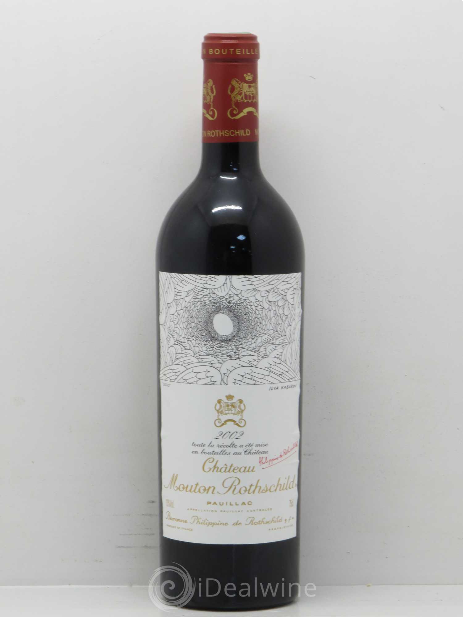 Château Mouton Rothschild 1er Grand Cru Classé 2002 - Lot de 1 bouteille - 0