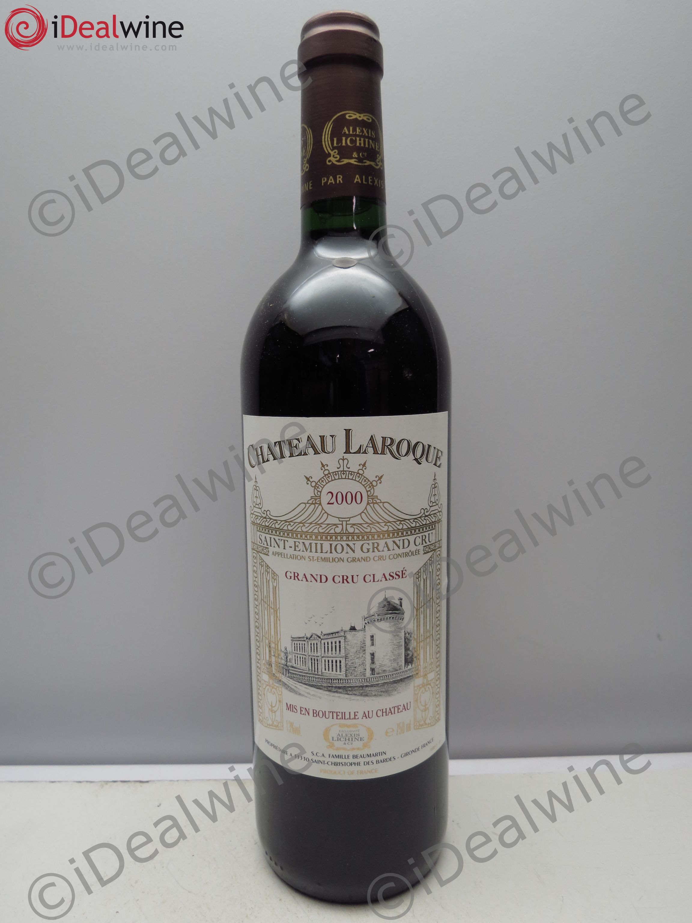 Château Laroque Grand Cru Classé 2000 - Lot de 1 bouteille - 0