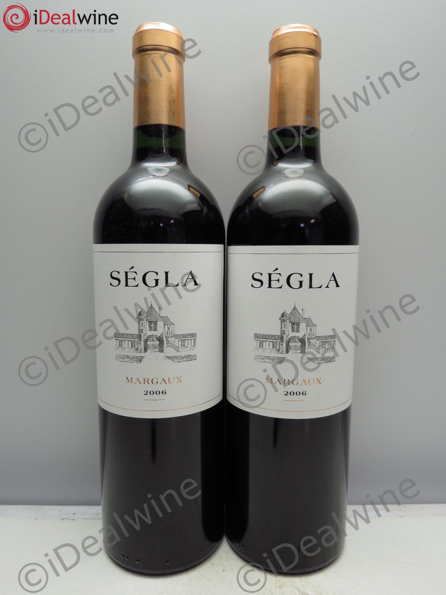 Bordeaux Ségla Margaux (Second vin de Rauzan Ségla) 2006 - Lot de 2 bouteilles - 0